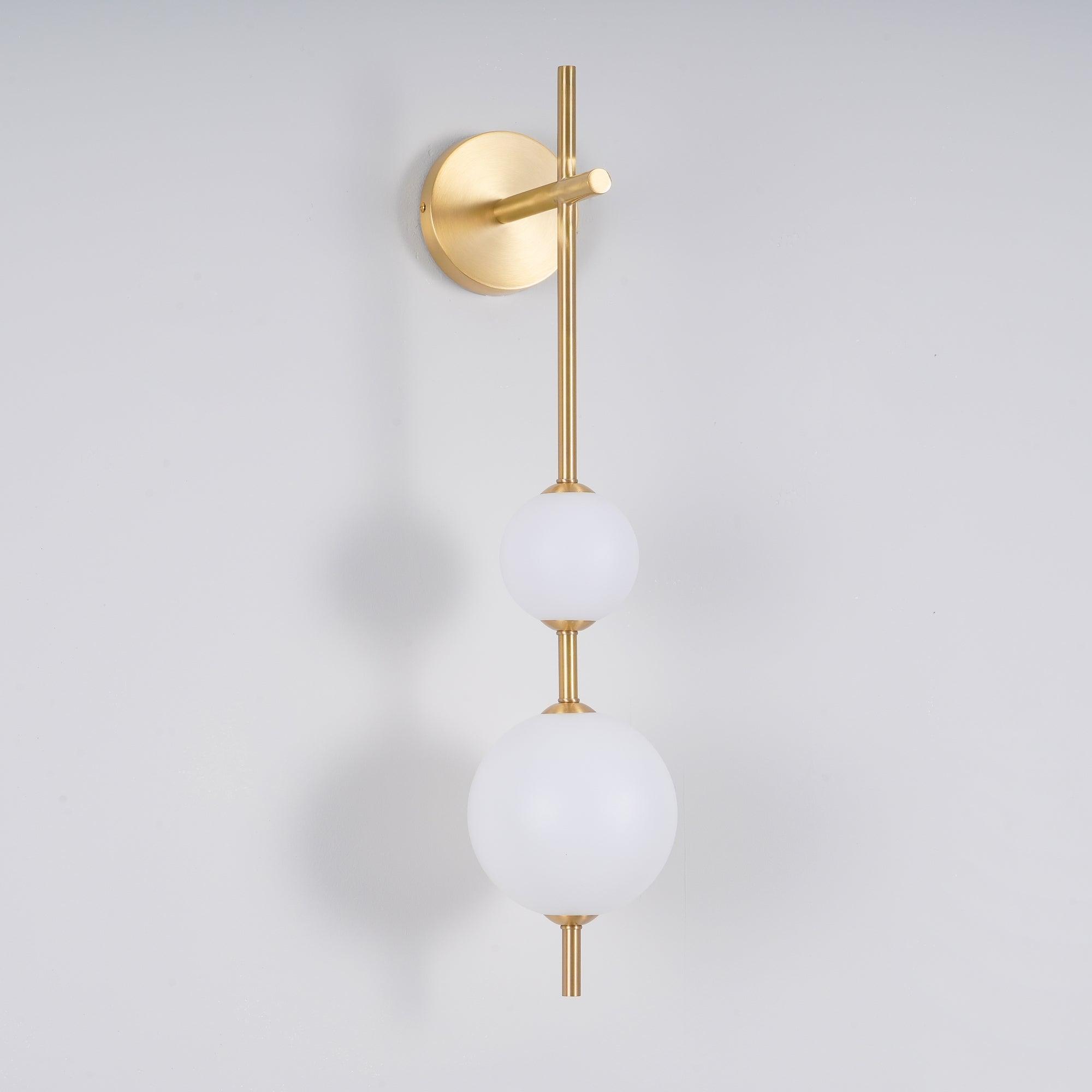 Vertical Globe Plug-in Wall Sconce