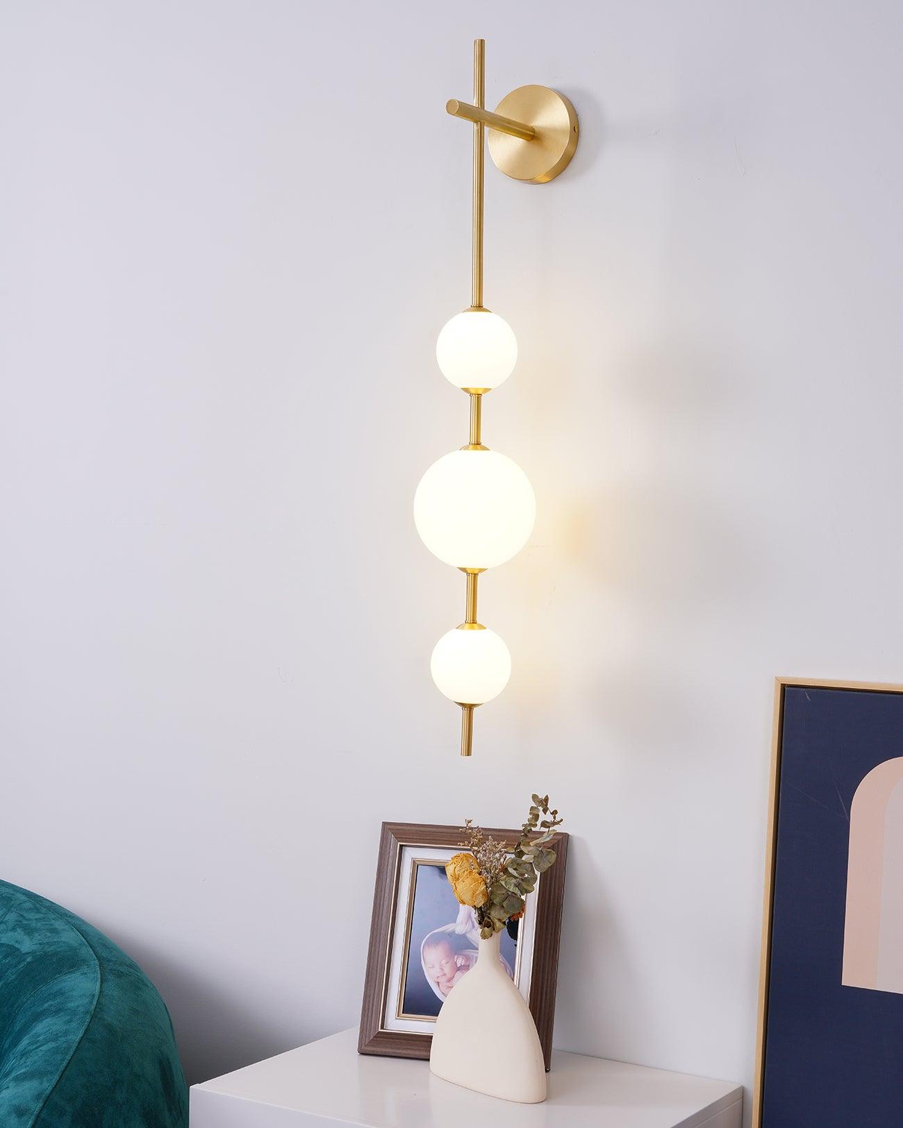 Vertical Globe Wall Sconce detail view 12