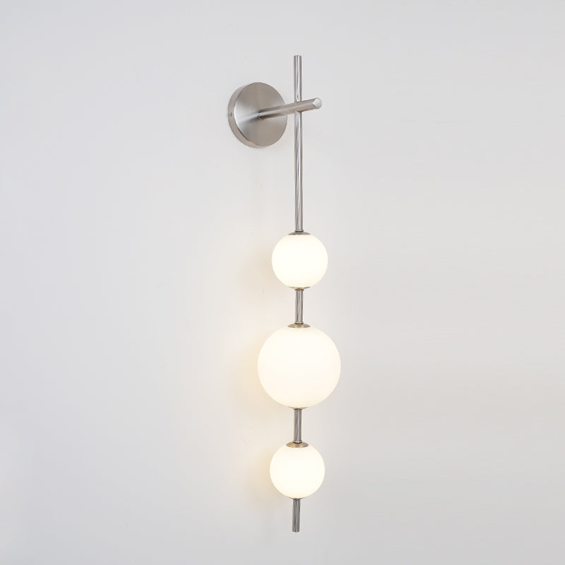 Vertical Globe Plug-in Wall Sconce