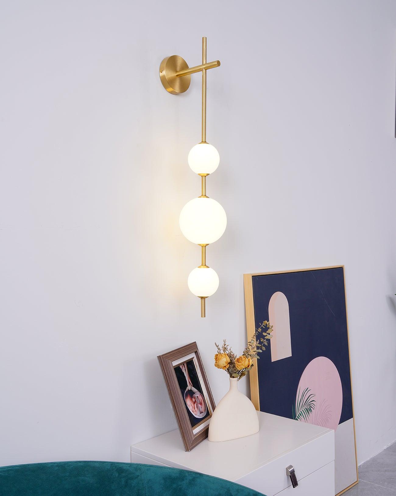 Vertical Globe Wall Sconce detail view 14