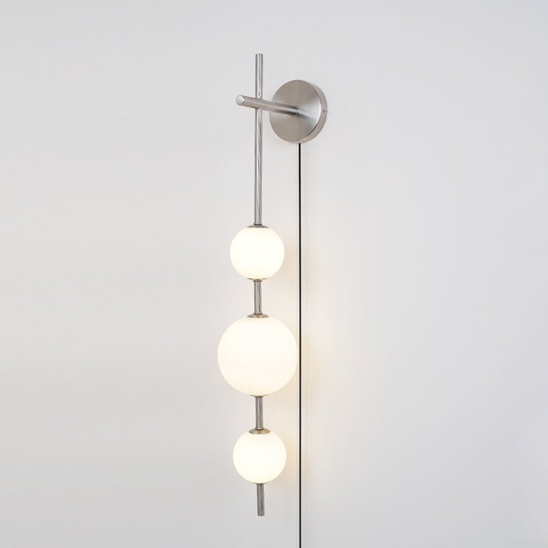 Vertical Globe Plug-in Wall Sconce