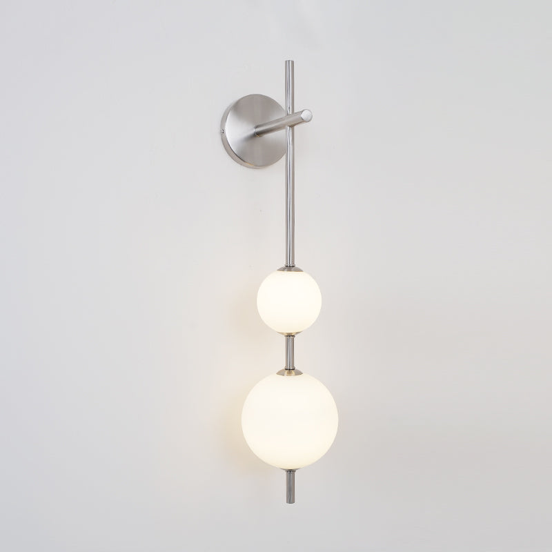 Vertical Globe Plug-in Wall Sconce