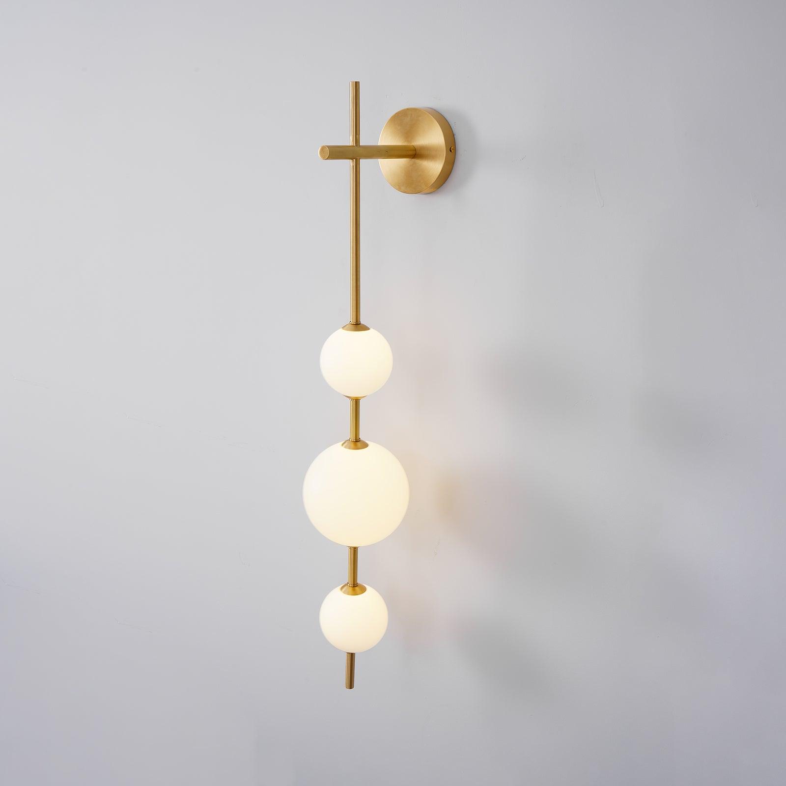 Vertical Globe Plug-in Wall Sconce
