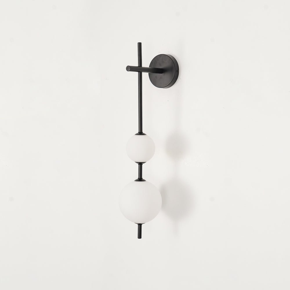 Vertical Globe Plug-in Wall Sconce