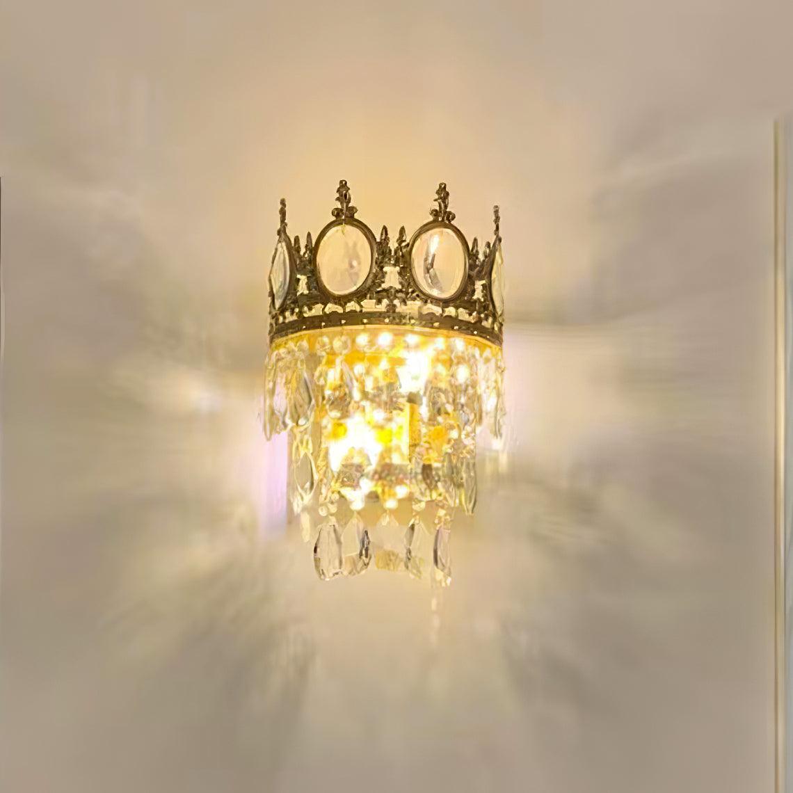 Vintage Crystal Wall Sconce