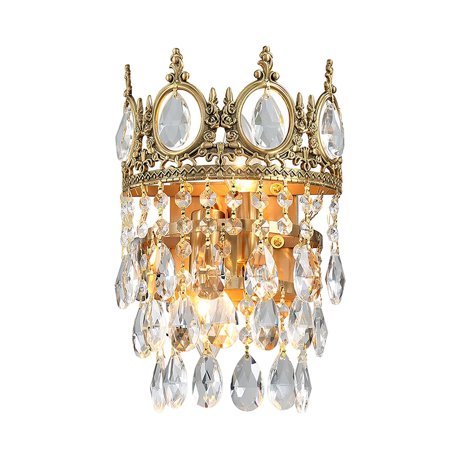 Vintage Crystal Wall Sconce
