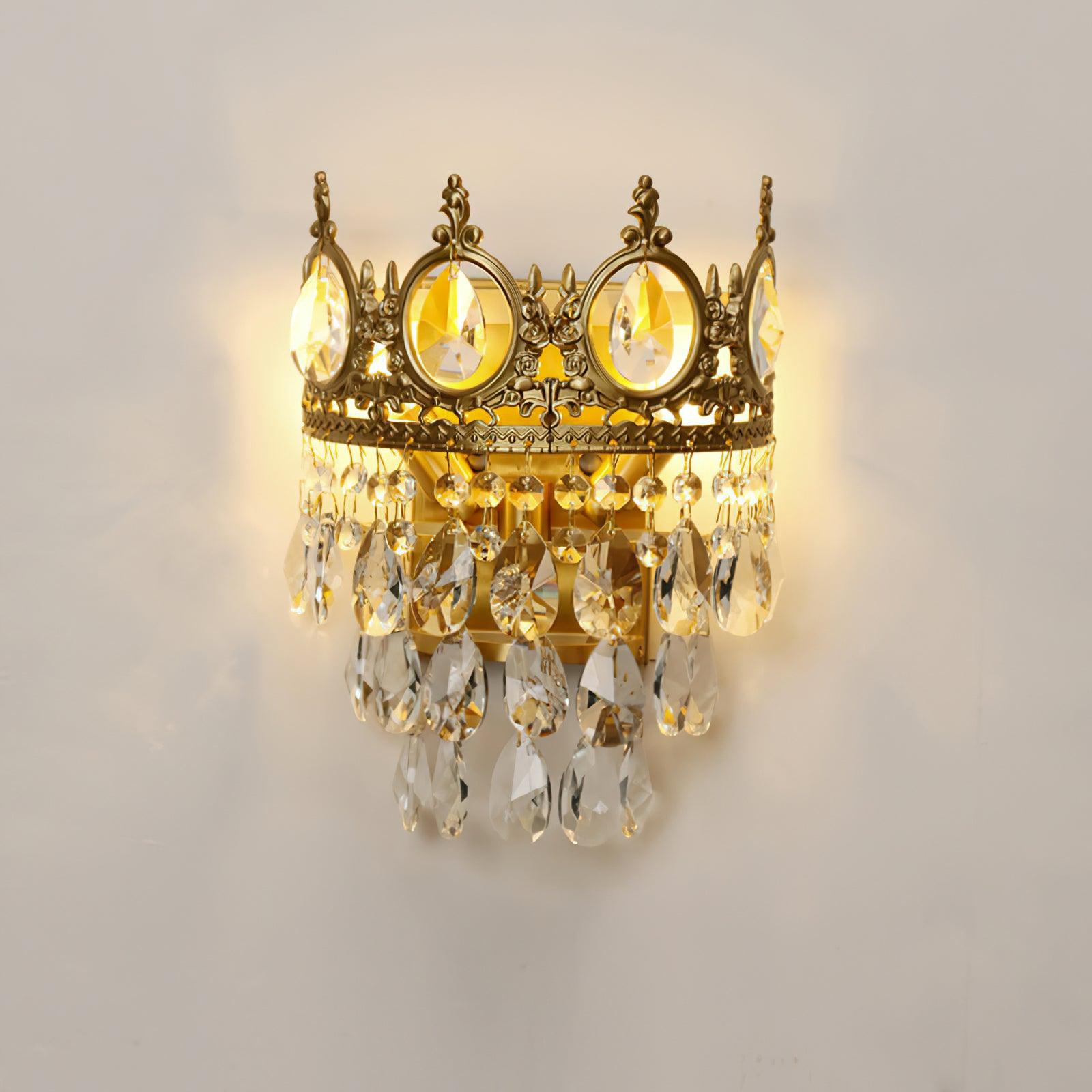 Vintage Crystal Wall Sconce