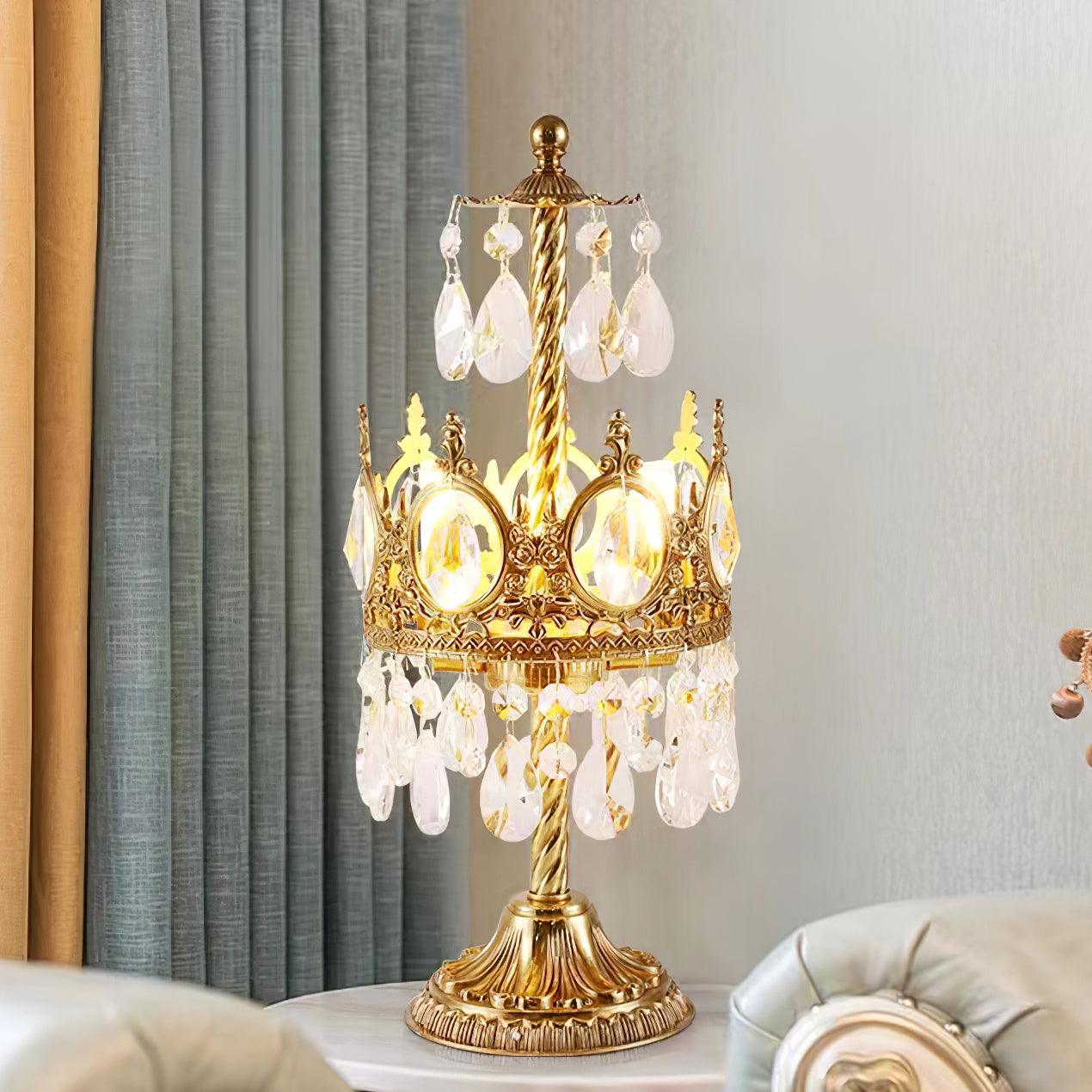 Vintage Crystal Task Lamp