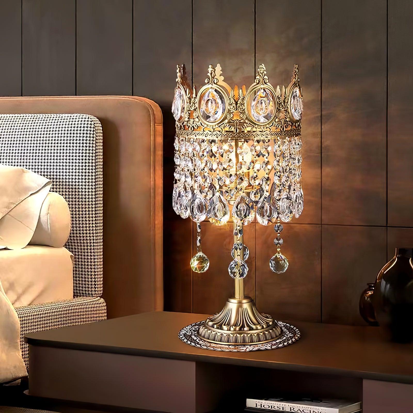 Vintage Crystal Task Lamp