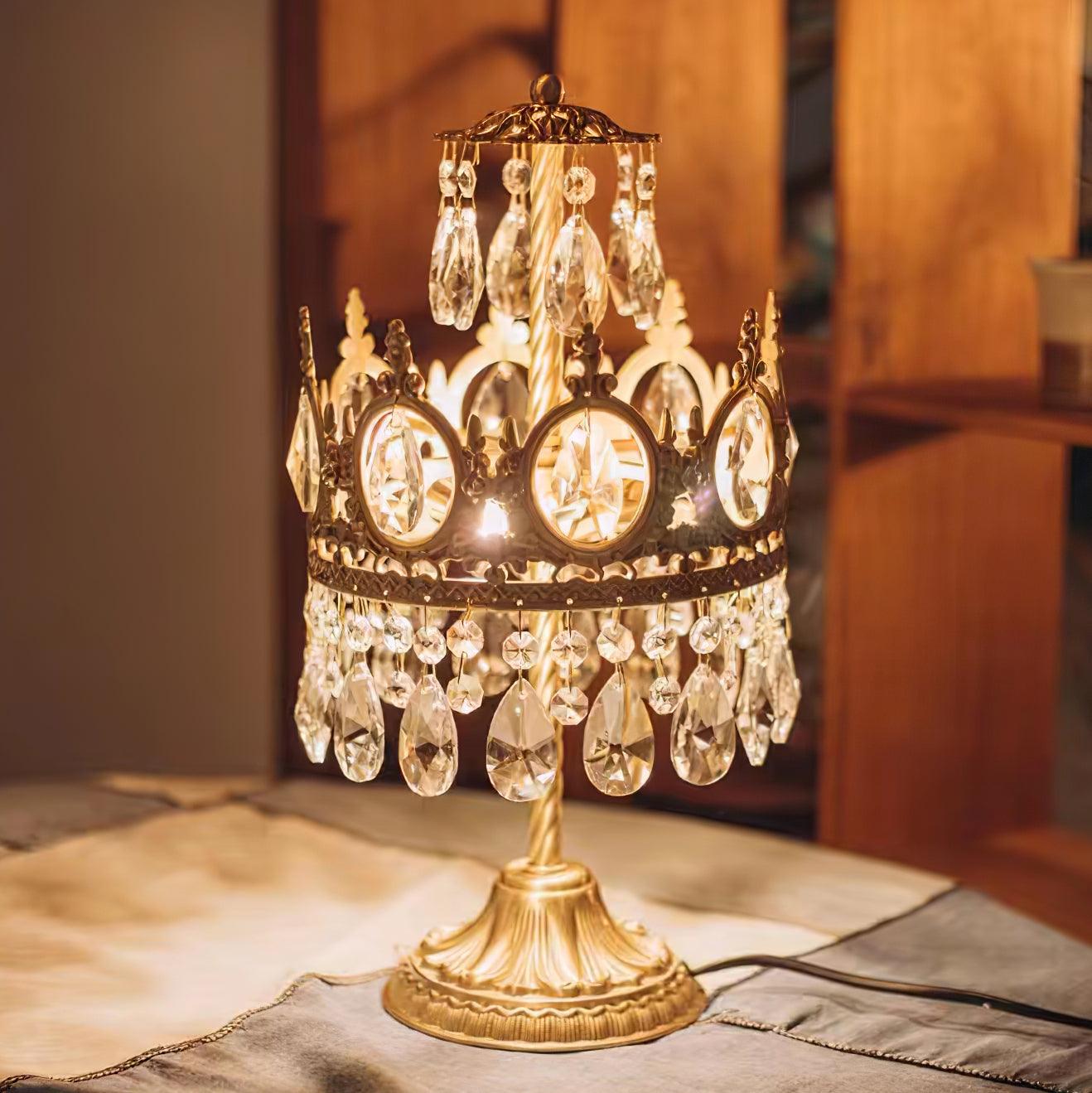 Vintage Crystal Task Lamp