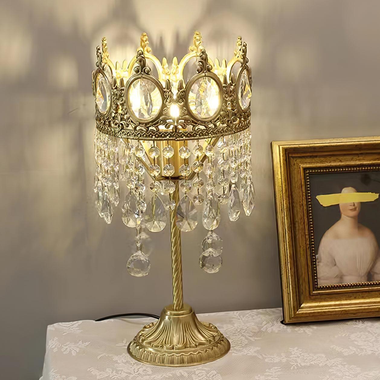 Vintage Crystal Task Lamp