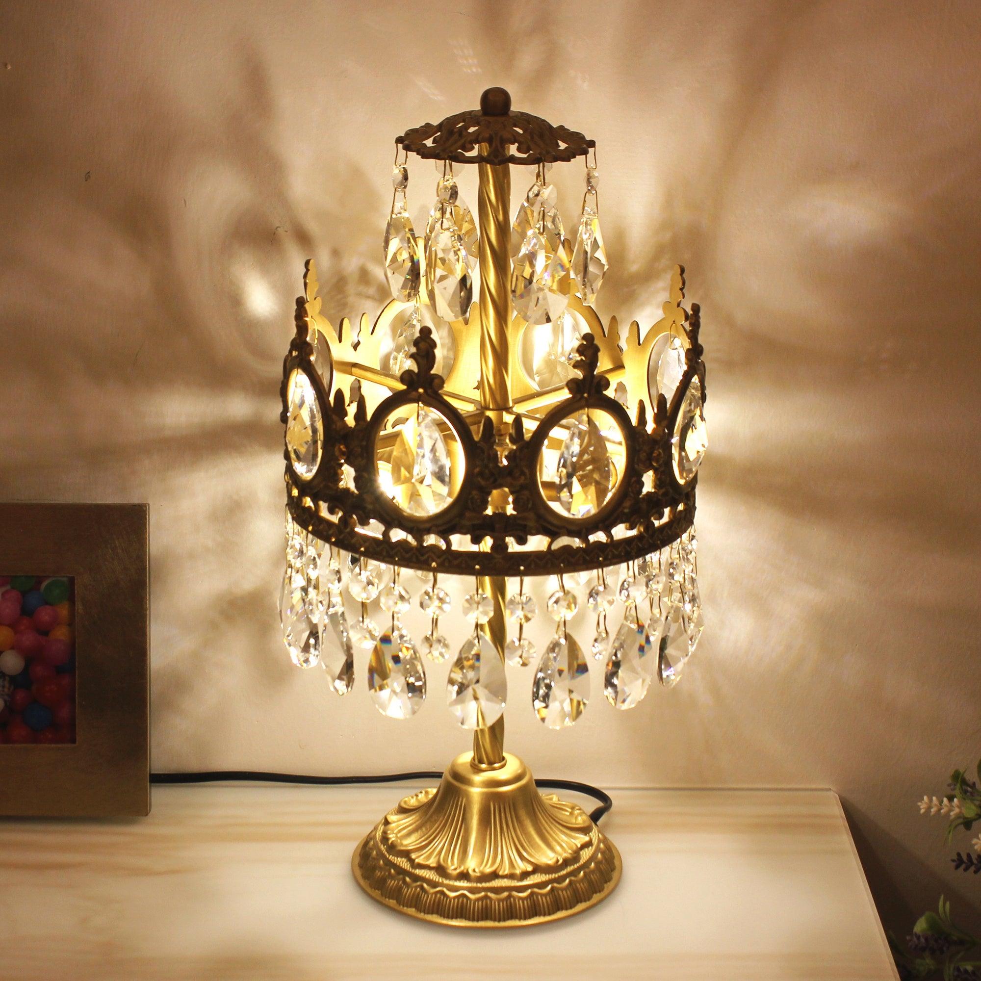 Vintage Crystal Task Lamp