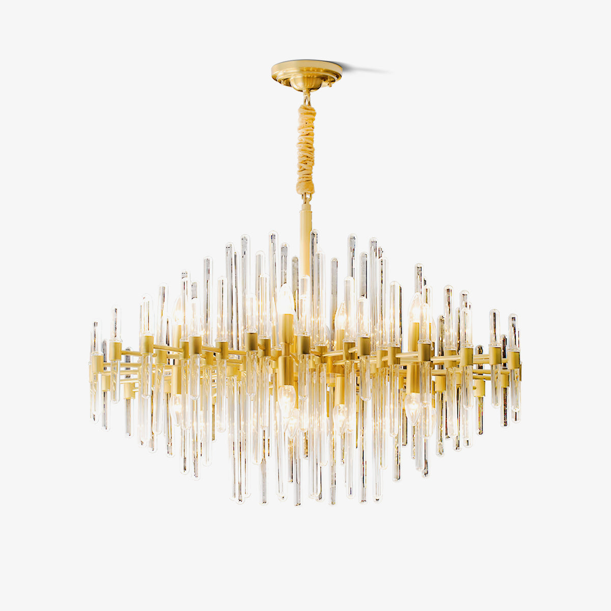 Vintage Antique Brass Chandelier