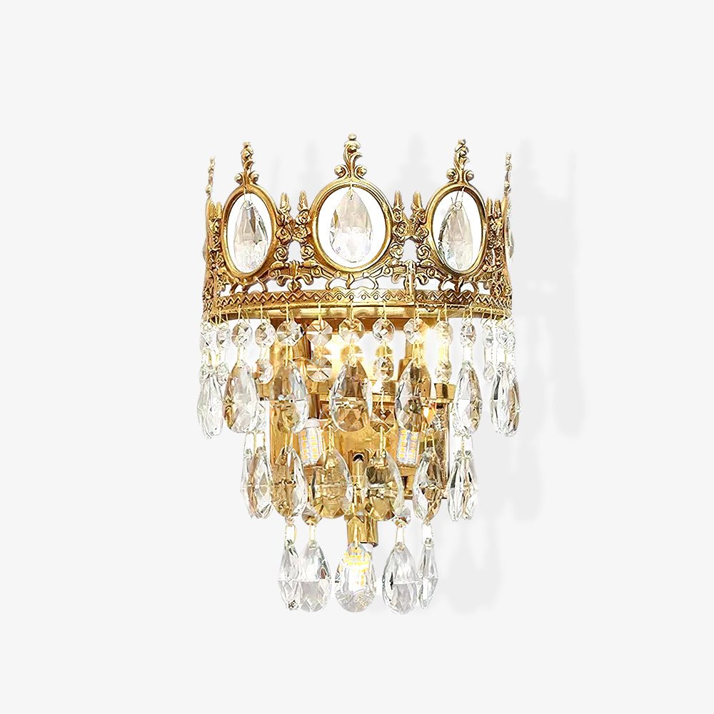Vintage Crystal Wall Sconce