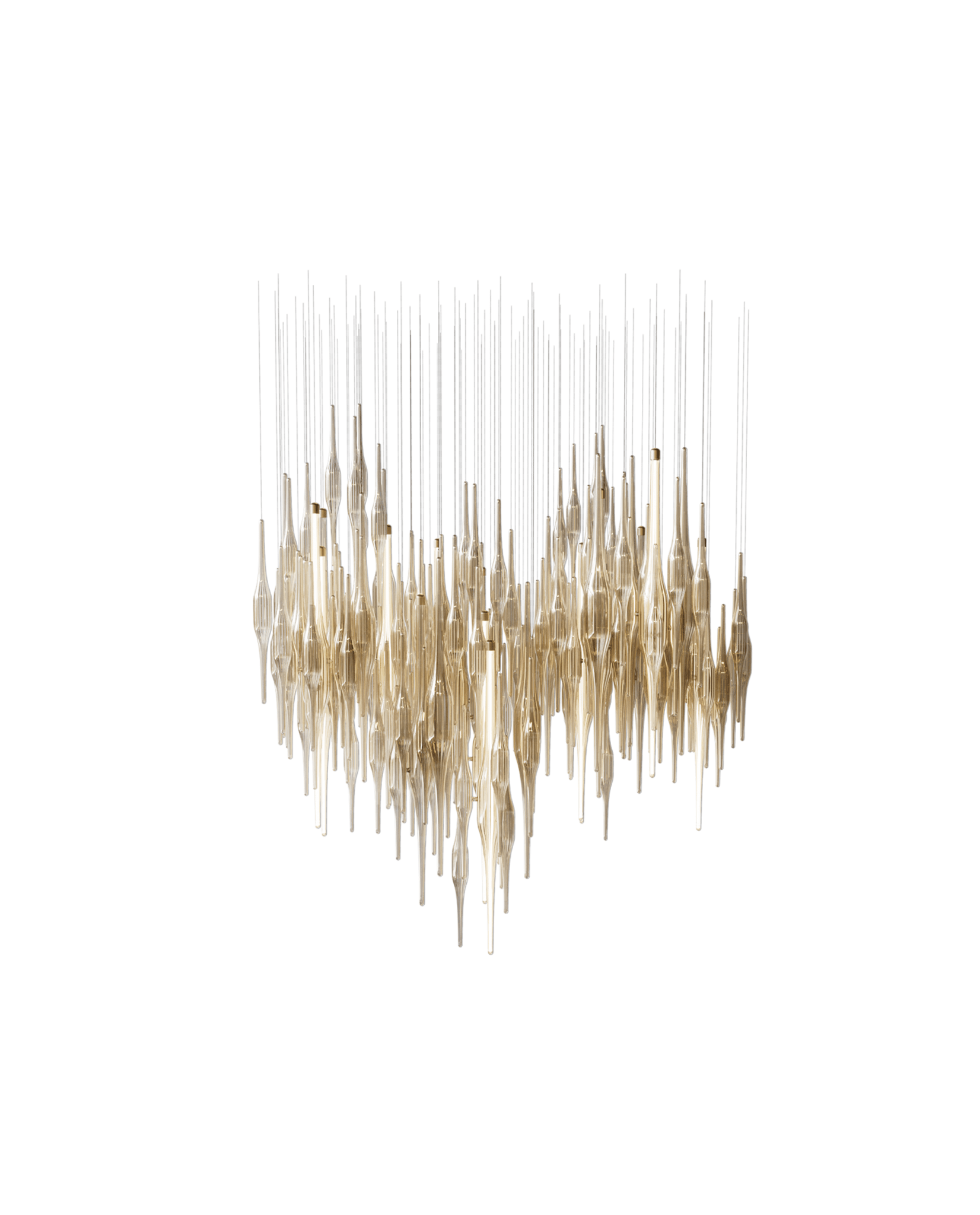Vitara Glass Drop Customizable Chandelier
