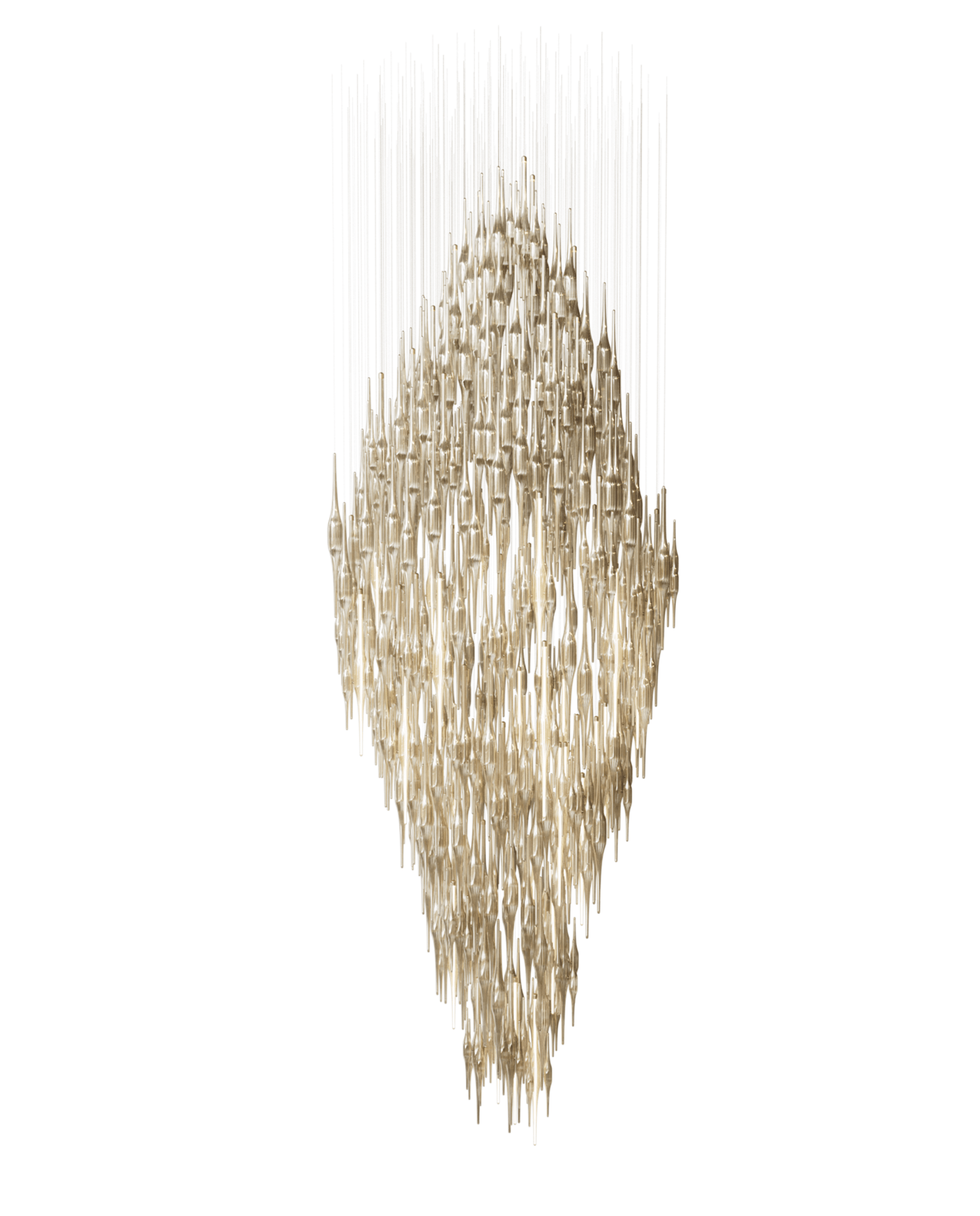 Vitara Glass Drop Customizable Chandelier