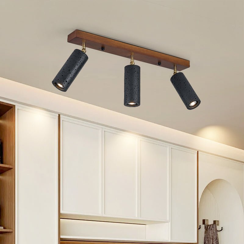 Volcanic Wood Trio Ceiling Spot Light