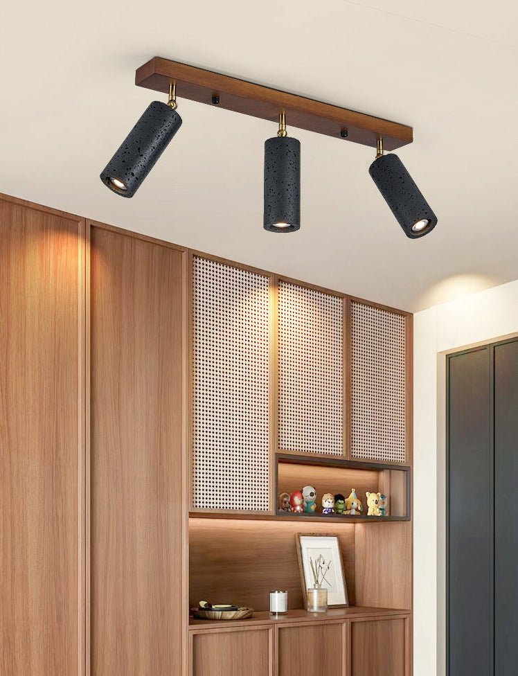 Volcanic Wood Trio Ceiling Spot Light