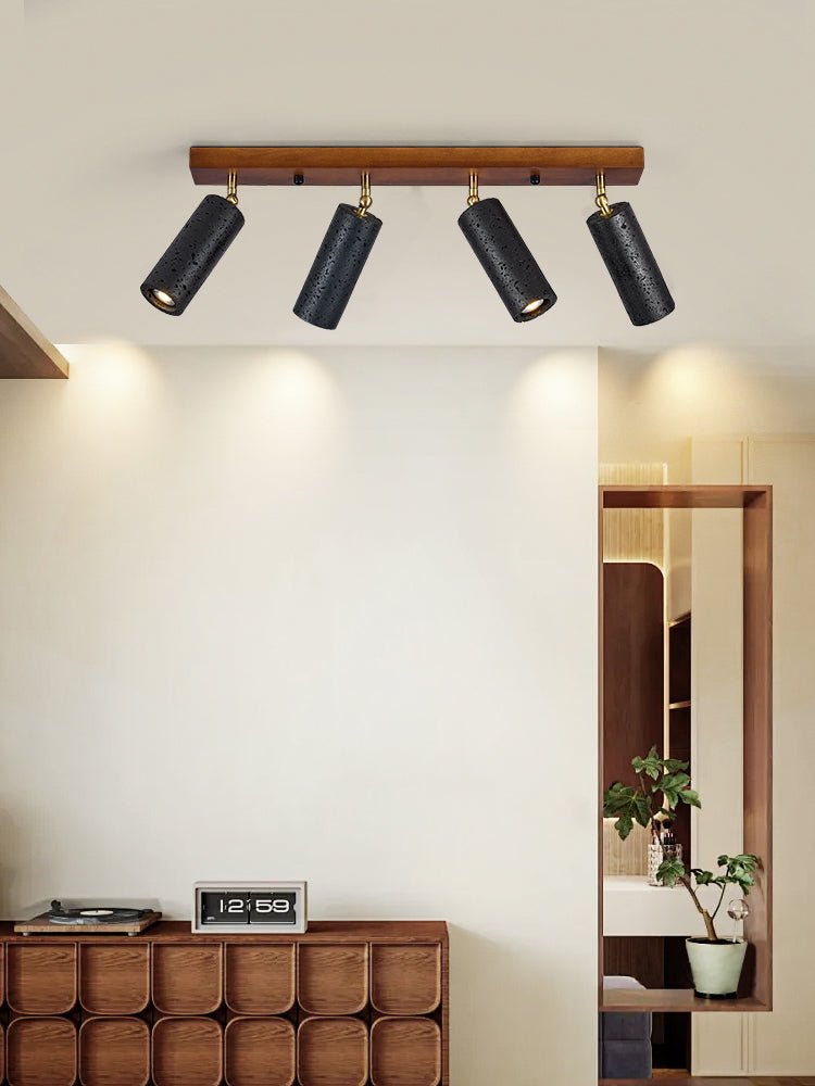 Volcanic Wood Trio Ceiling Spot Light
