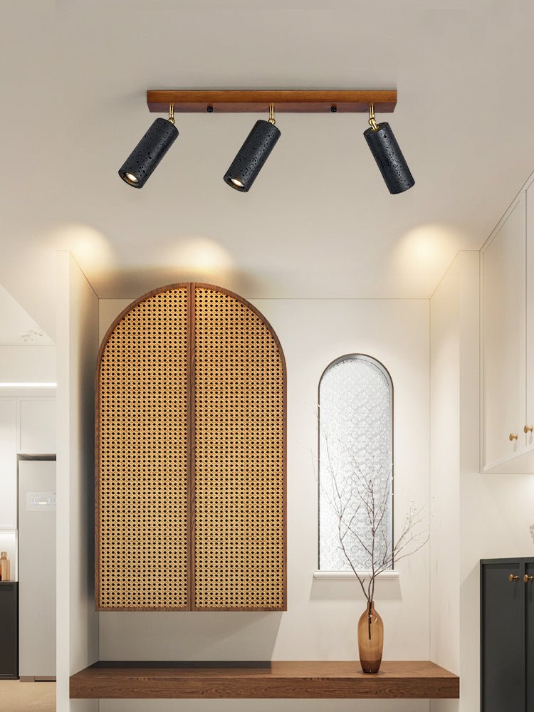 Volcanic Wood Trio Ceiling Spot Light