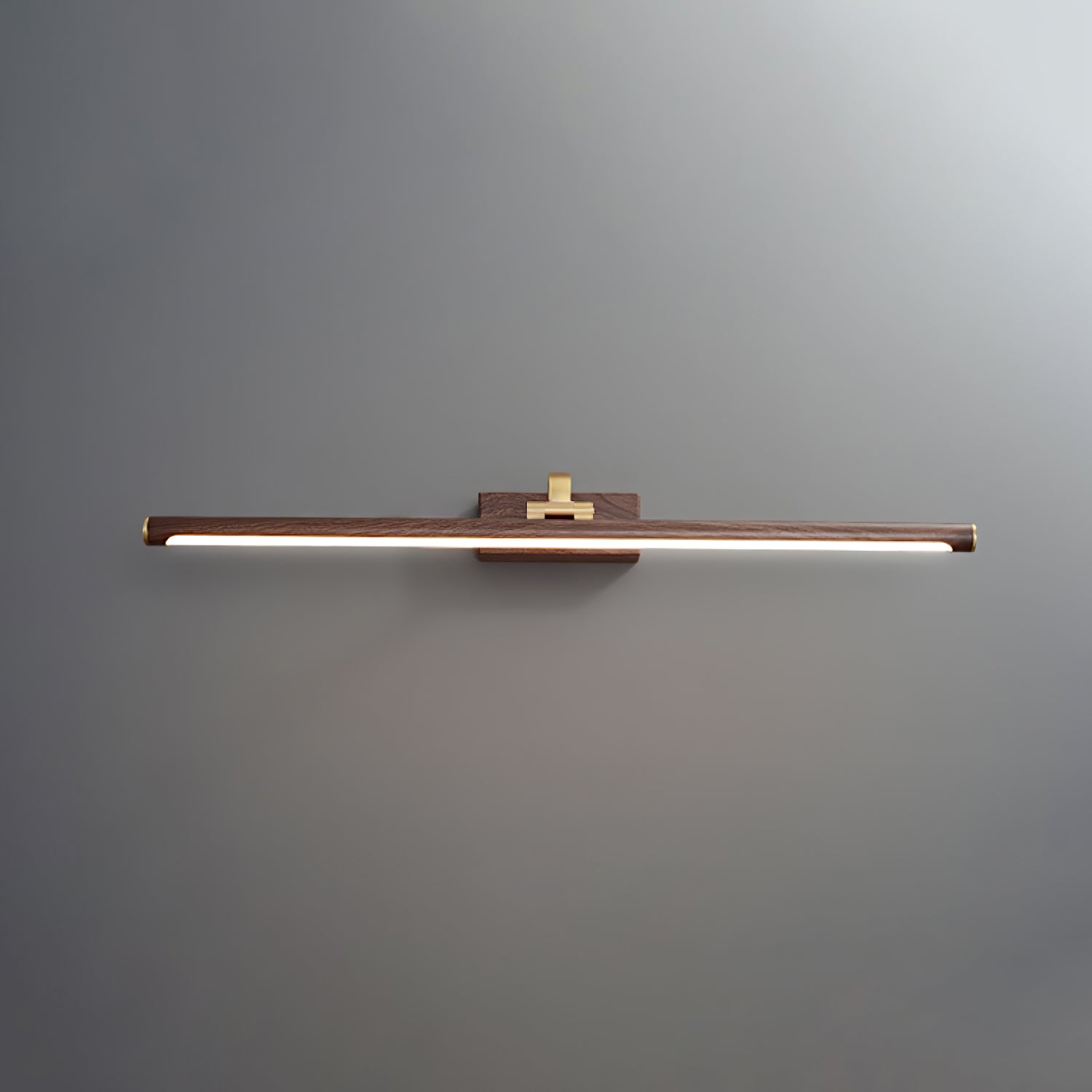 Walnut Color Linear LED Wall-mounted Light Wall Light