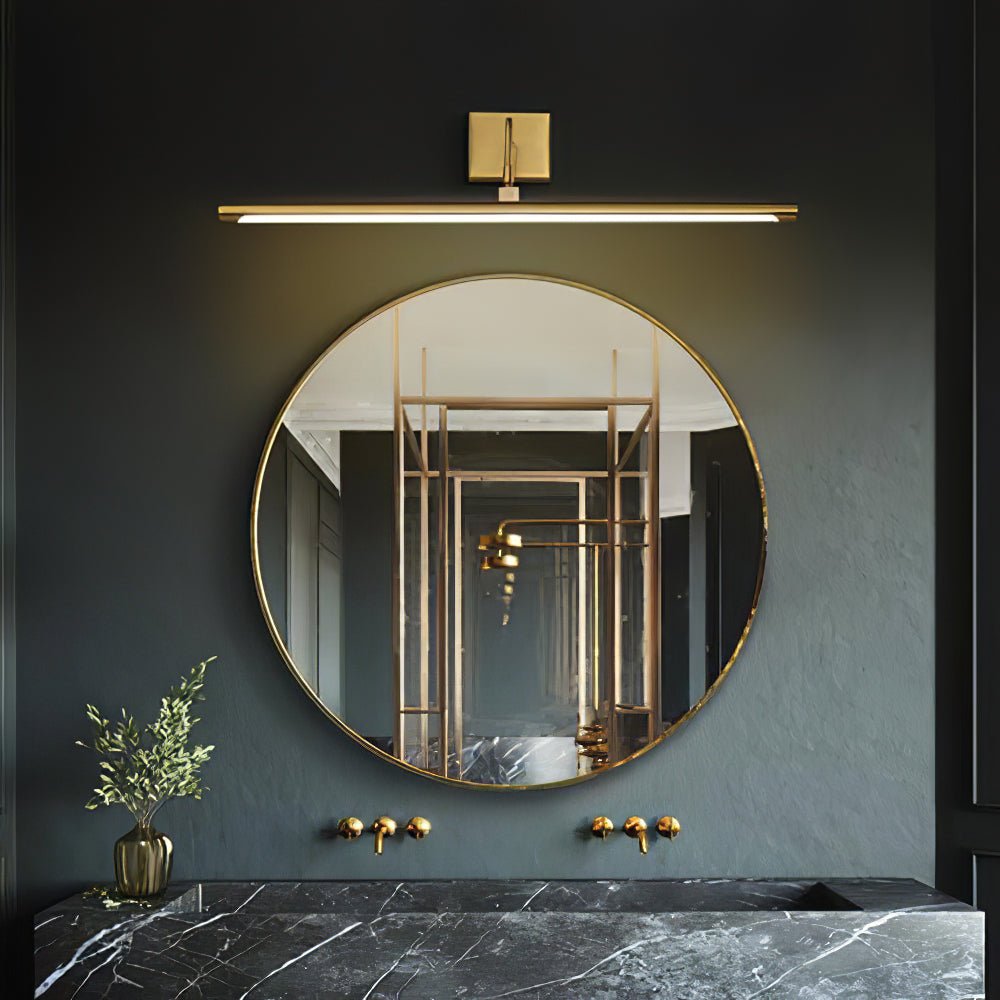Walnut Color Linear LED Wall-mounted Light Wall Light