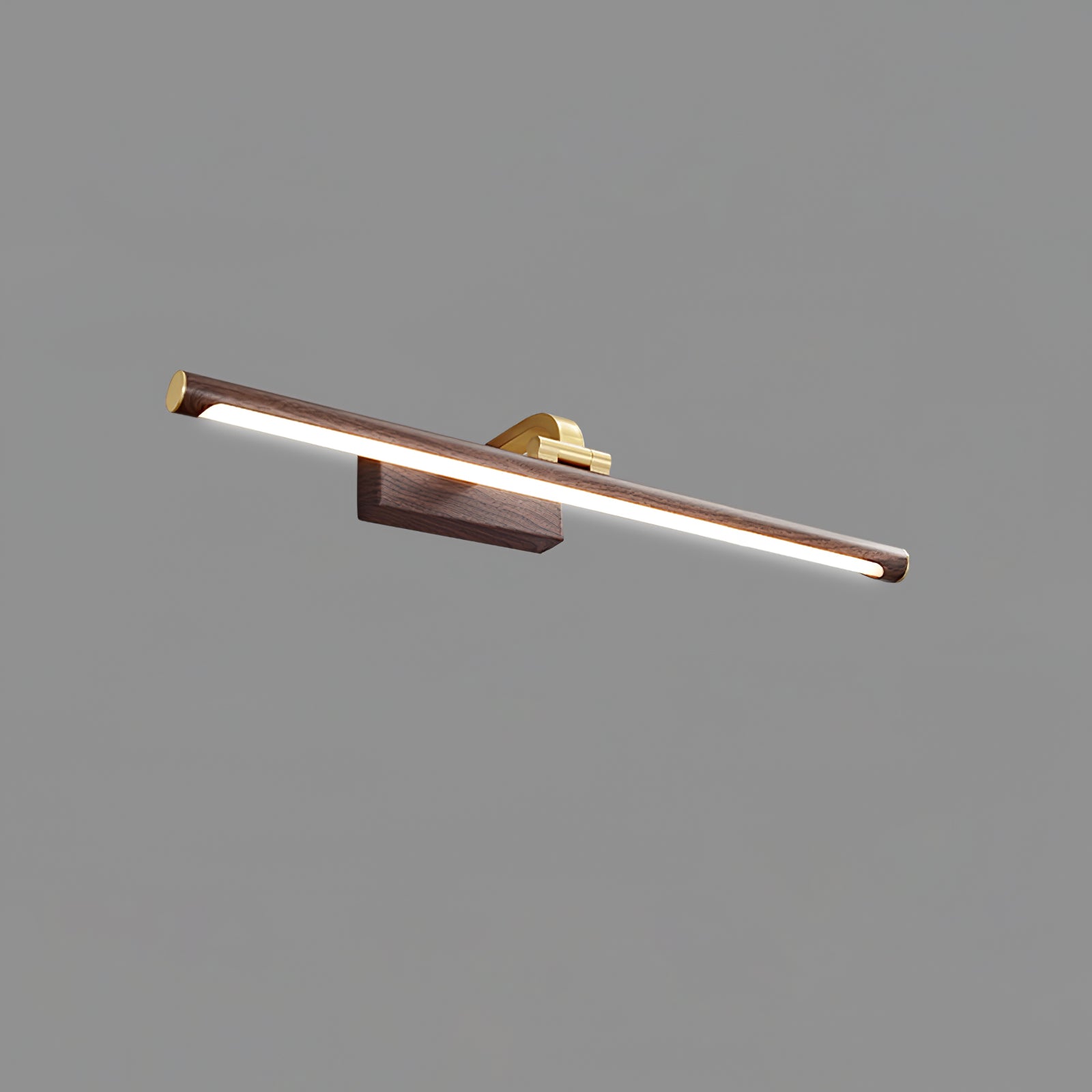 Walnut Color Linear LED Wall-mounted Light Wall Light