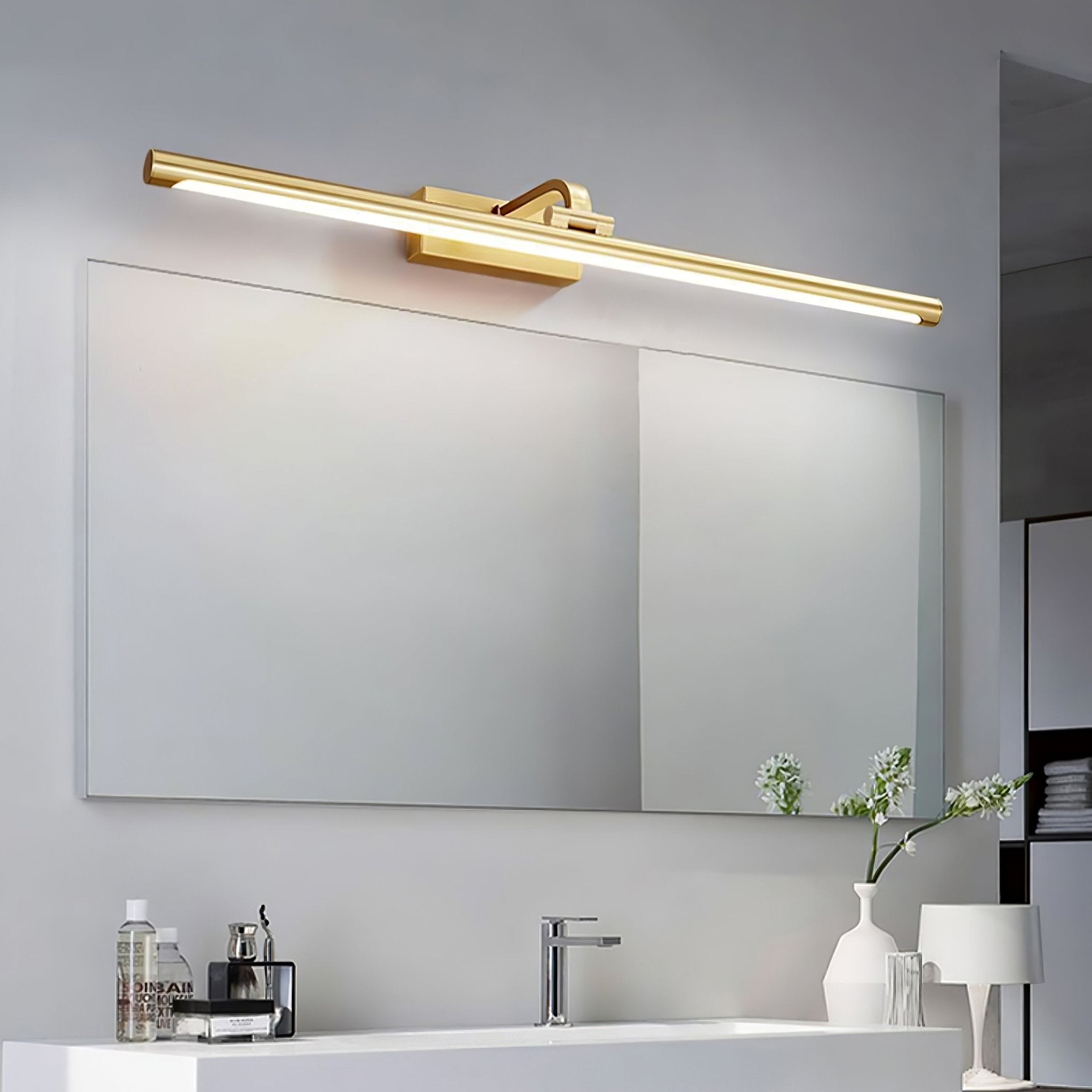 Walnut Color Linear LED Wall-mounted Light Wall Light