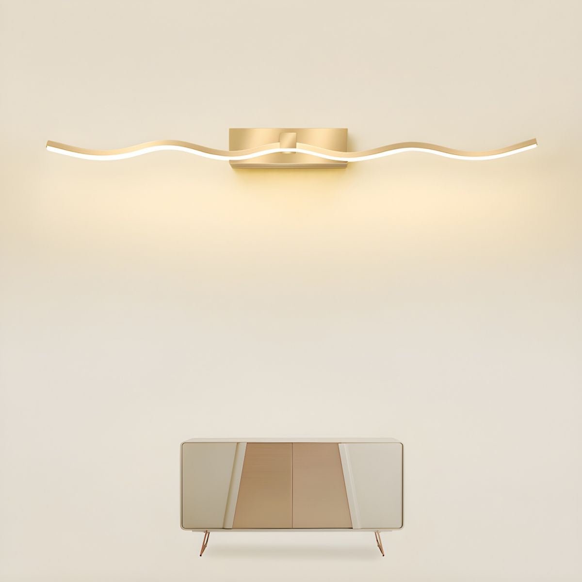 Waveform Linear Wall Light, Hardwired Wall Sconce, detail 10