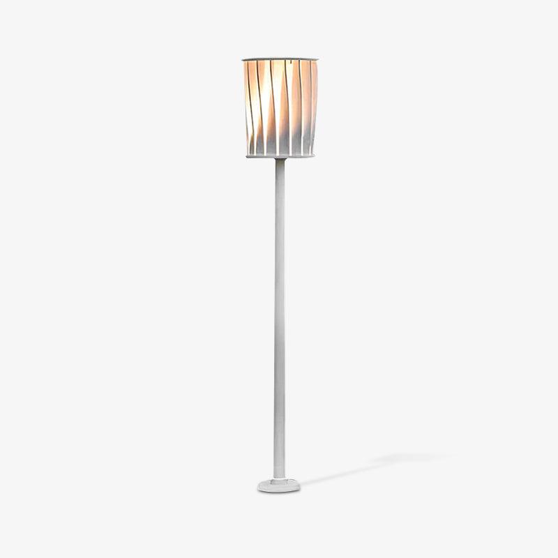 White Column Outdoor Light Floor Lamp