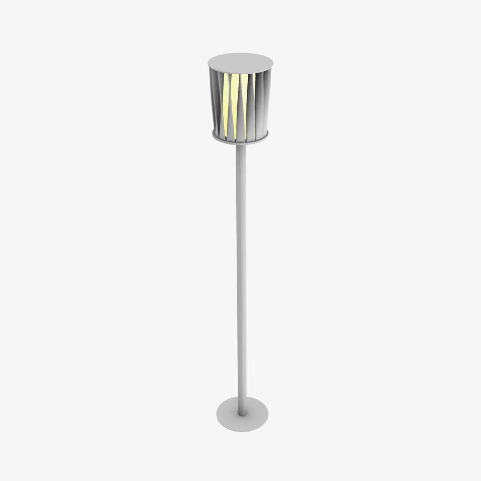 White Column Outdoor Light Floor Lamp