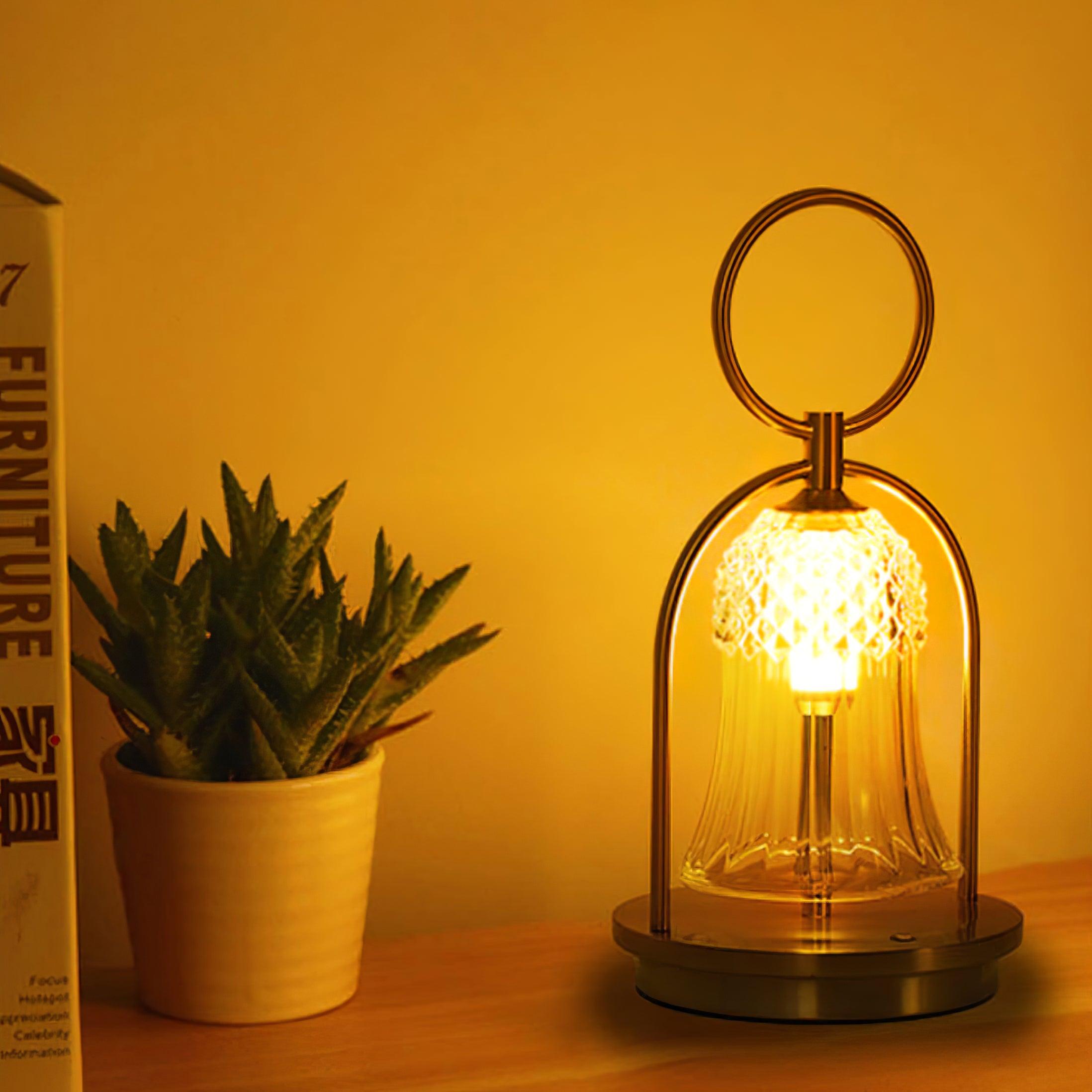 Wind Chime Portable Battery Table Light, Bedside Table Lamp, detail 3