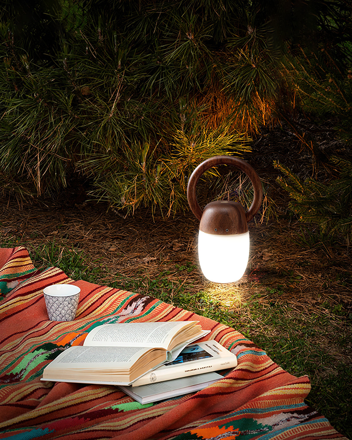 Wood Language Table Lamp 7.9