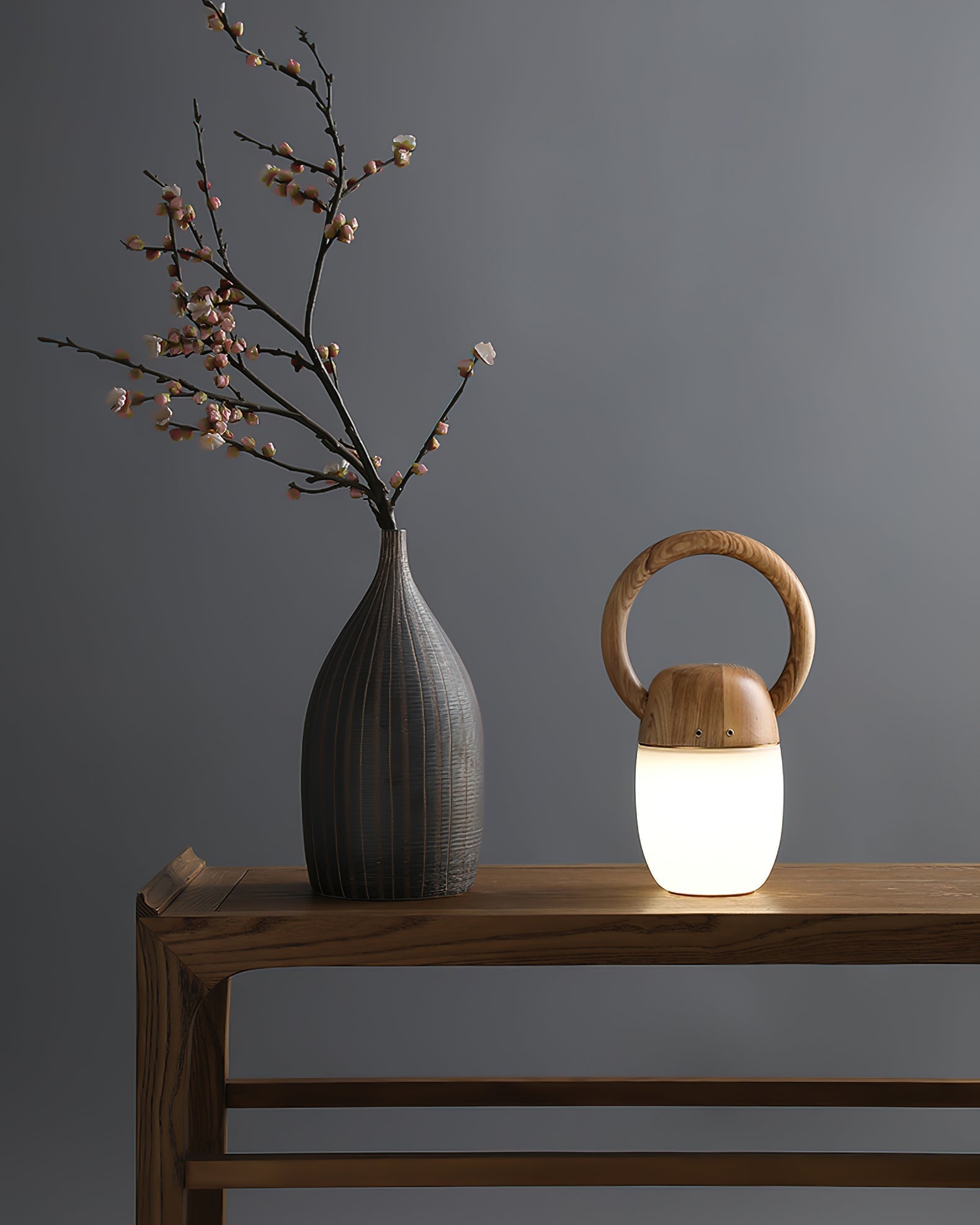 Wood Language Table Lamp 7.9