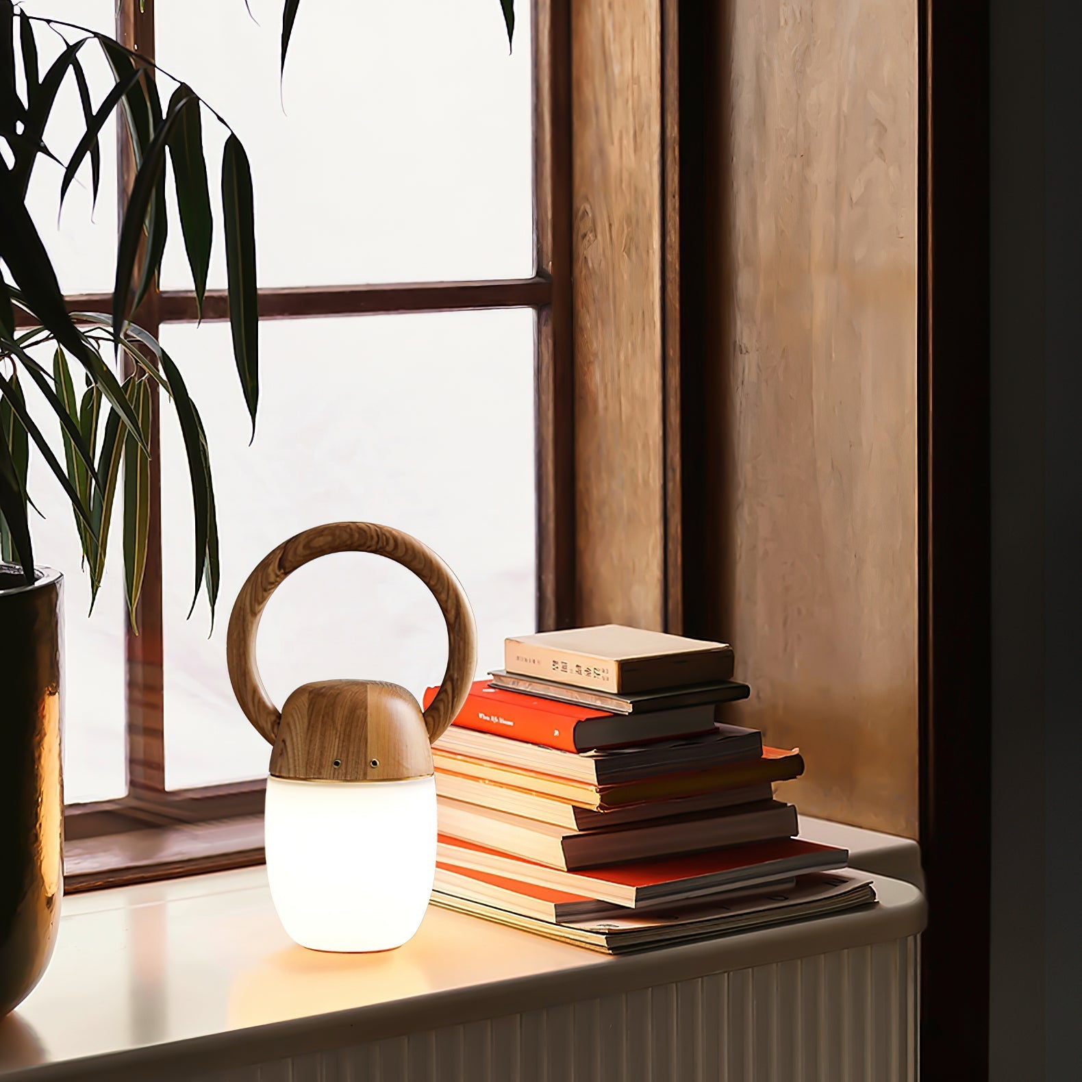 Wood Language Table Lamp 7.9