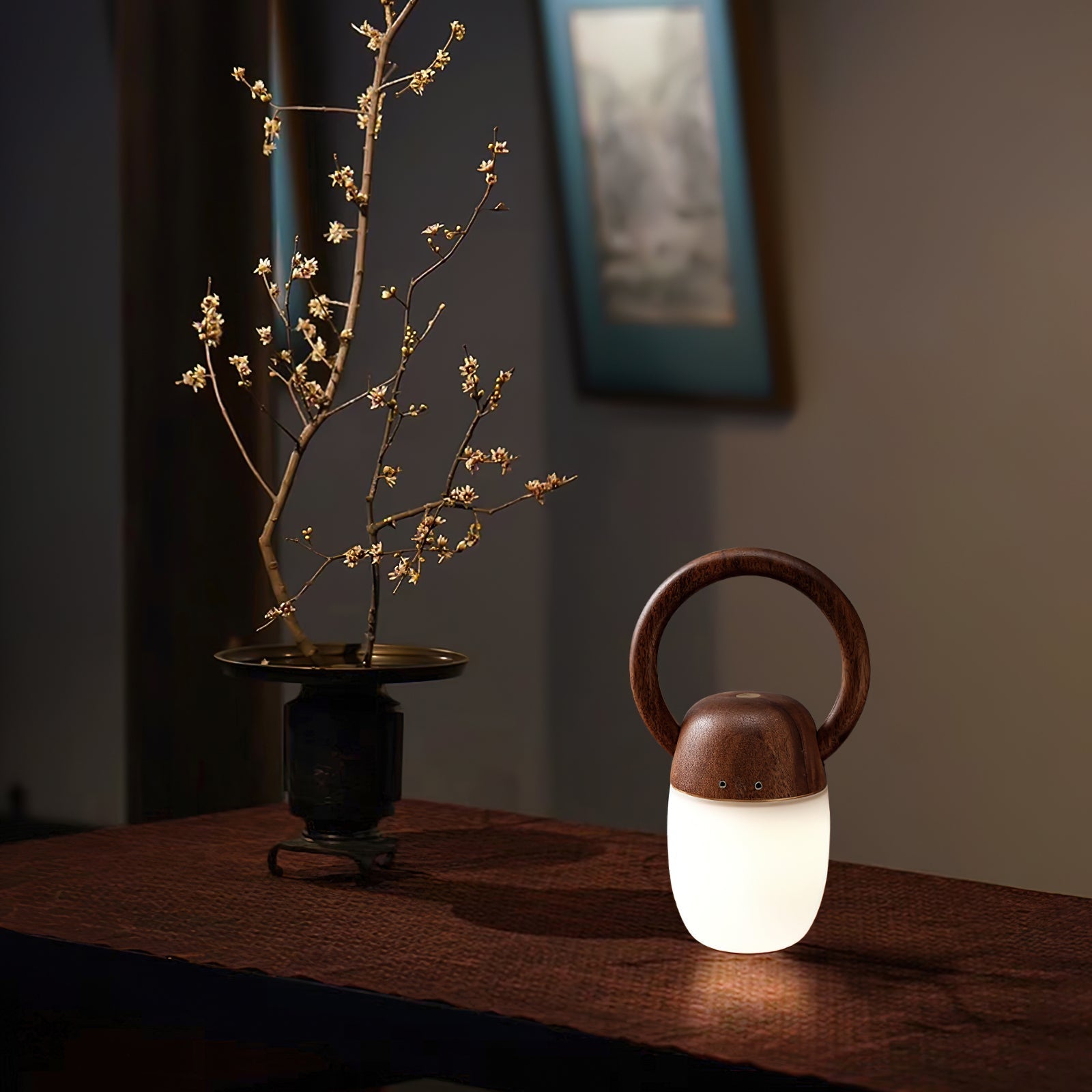 Wood Language Table Lamp 7.9