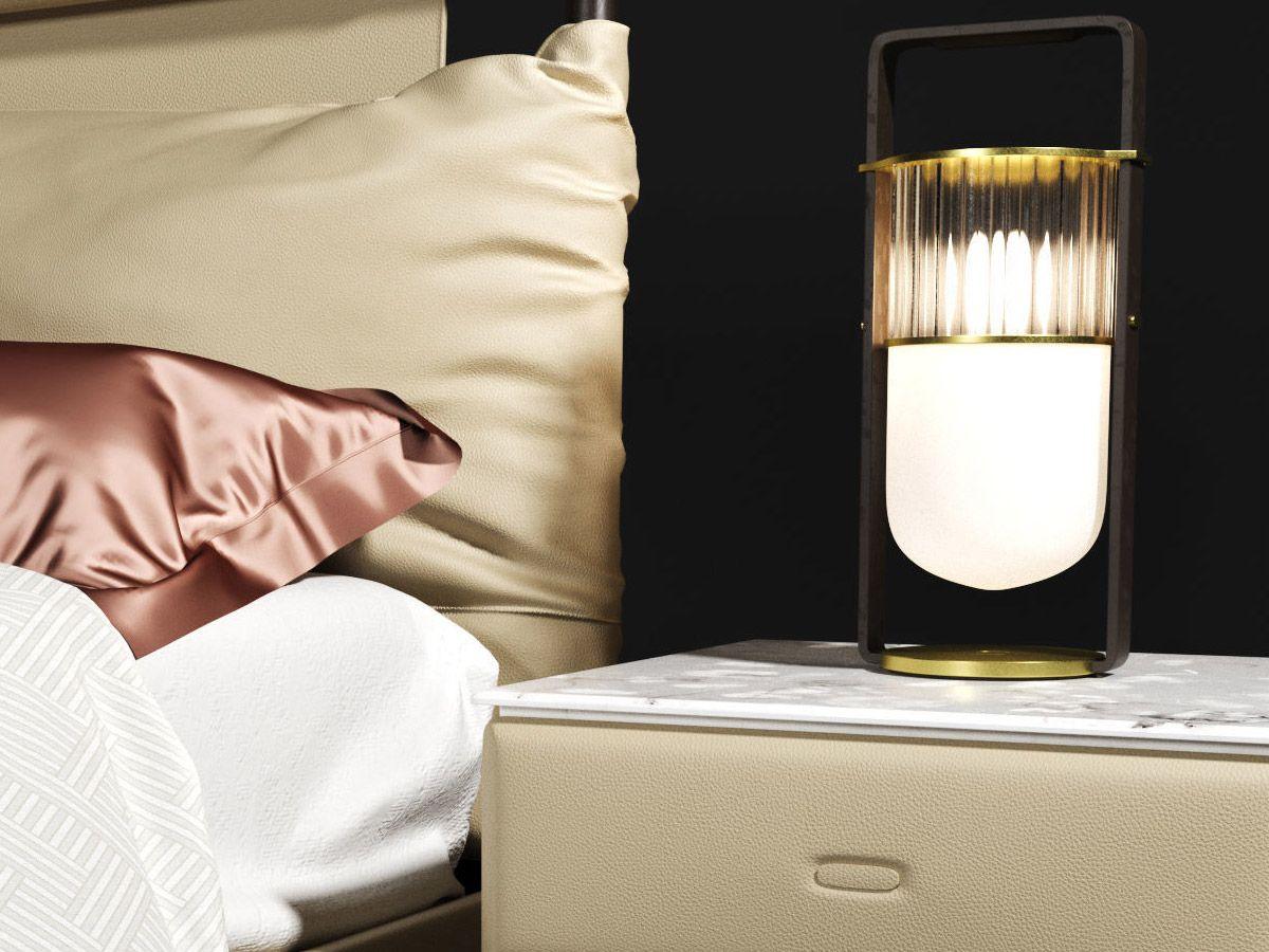 glass table lamp shown as a main product image for side tables