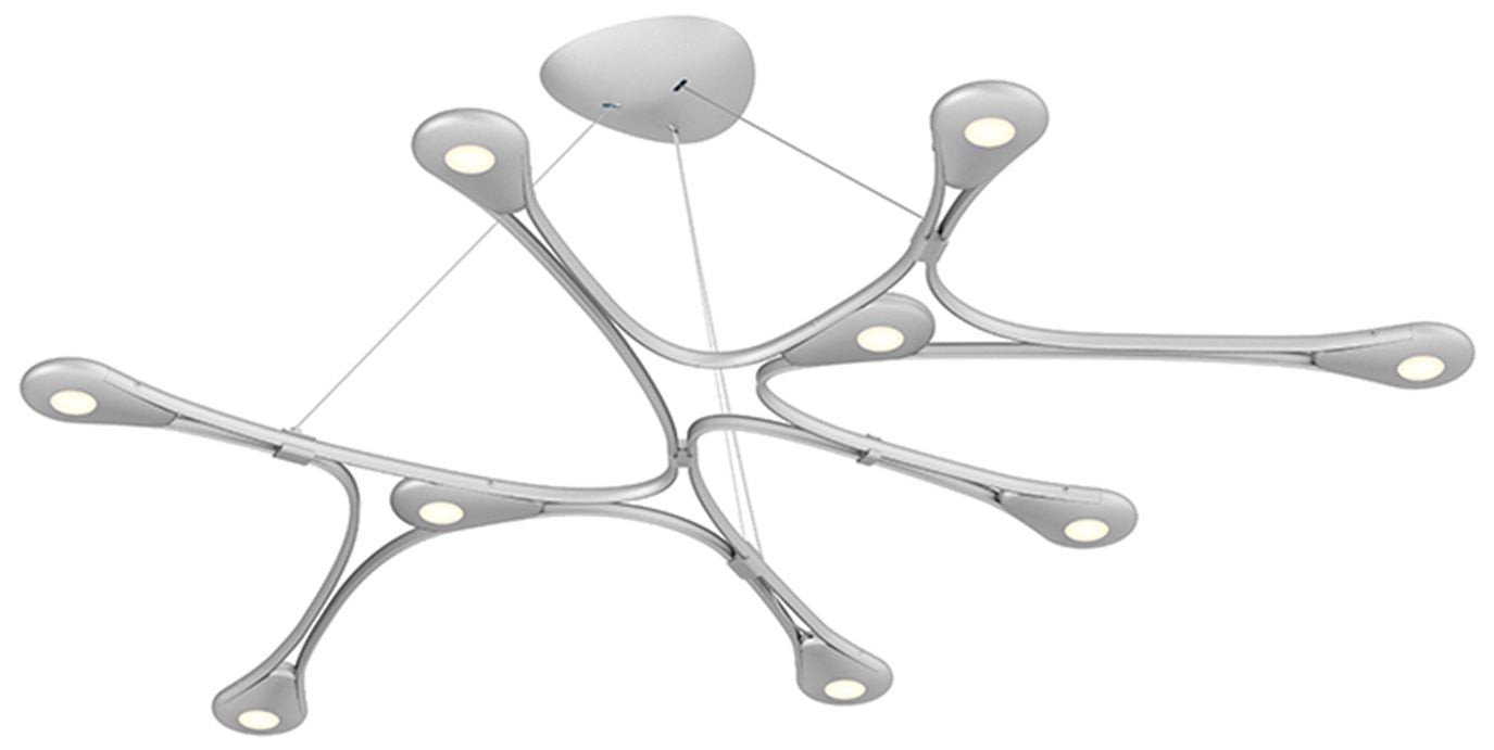 Abstraction LED Bright Satin Chandelier