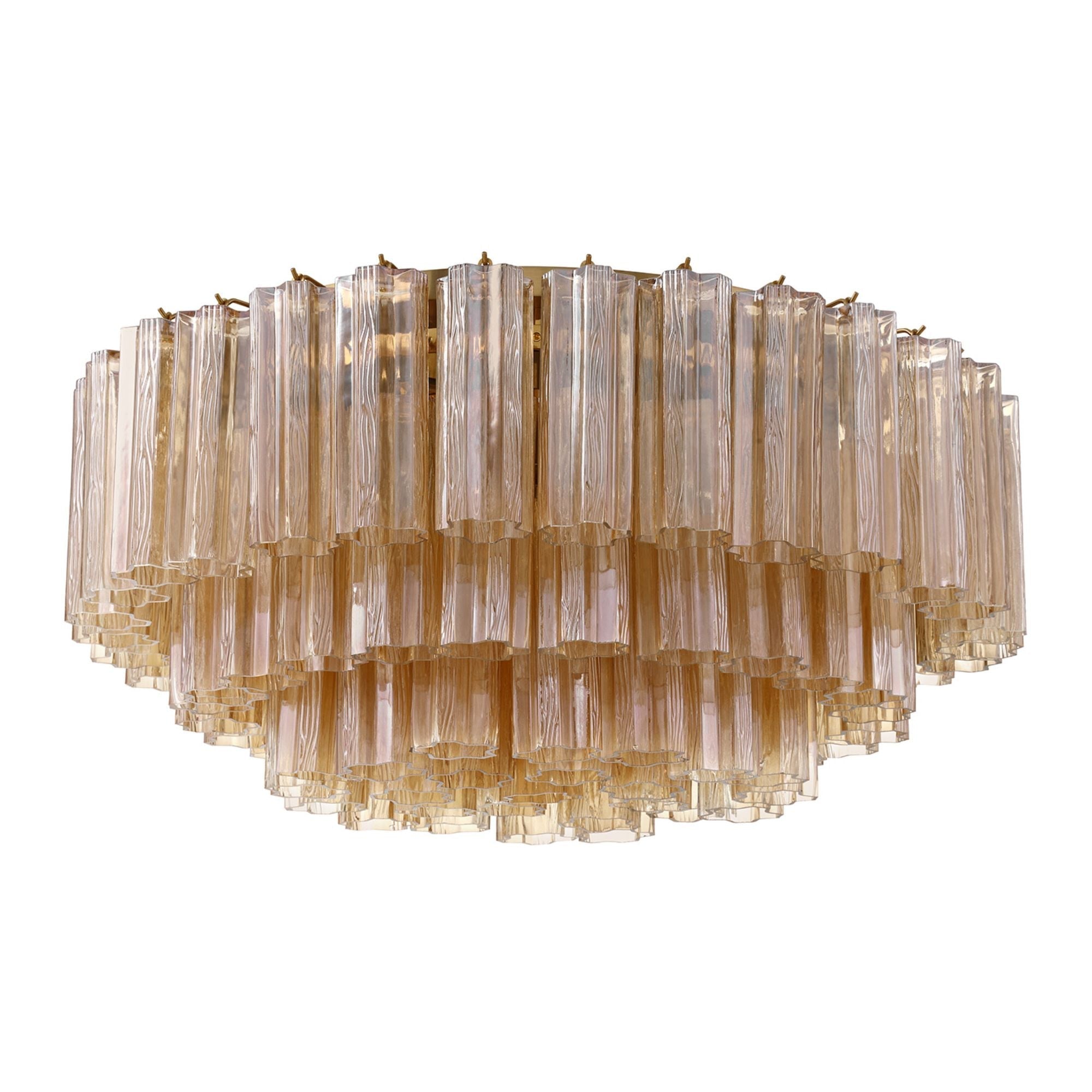 Addis 32-Inch Aged Brass Flush Mount Gold