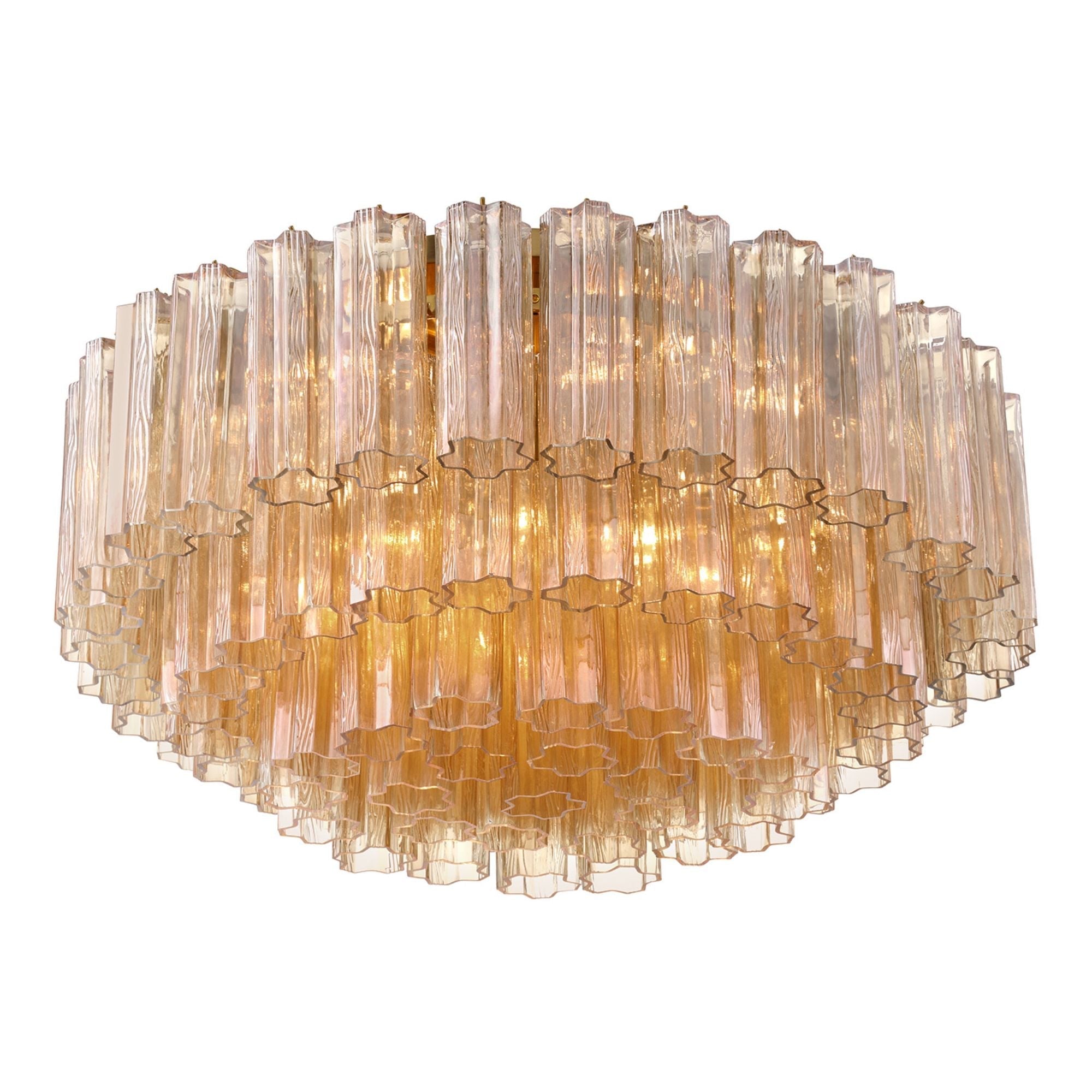 Addis 32-Inch Aged Brass Flush Mount Gold