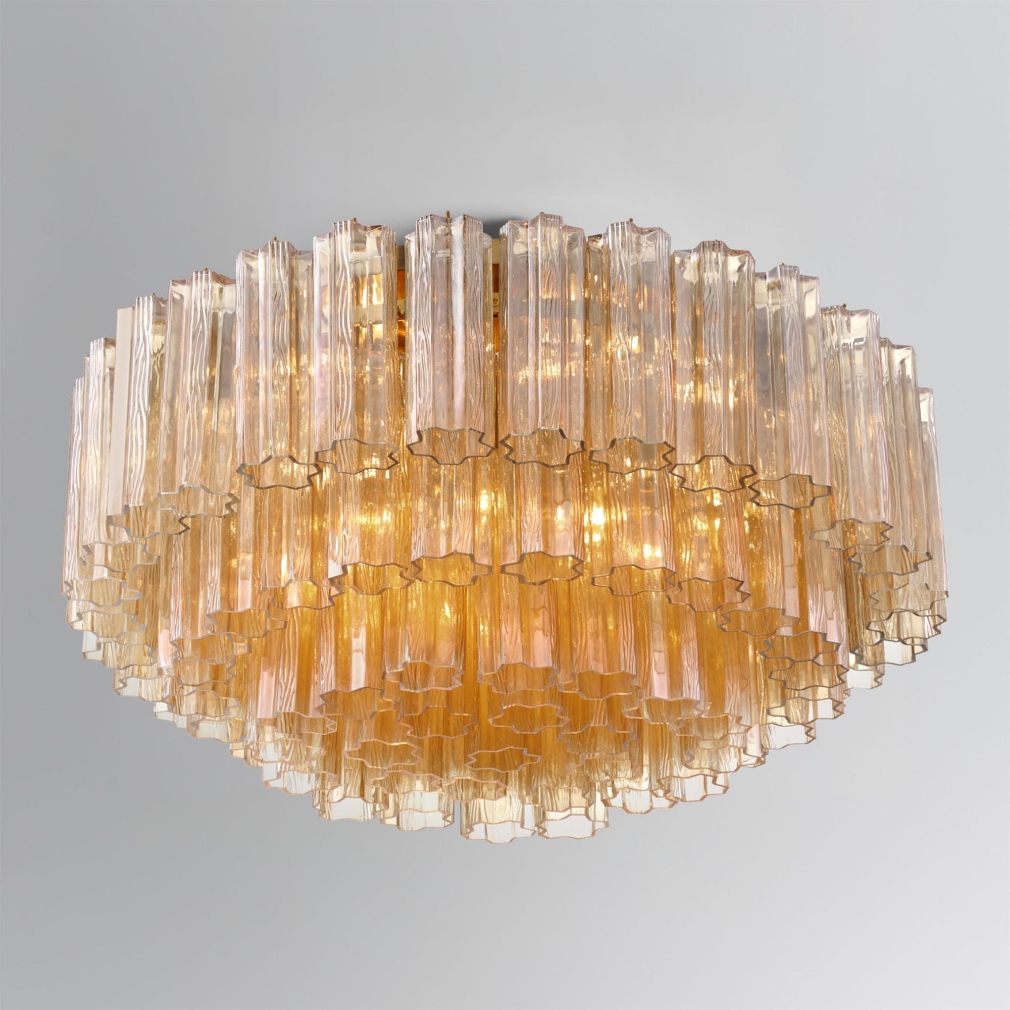 Addis 32-Inch Aged Brass Flush Mount Gold