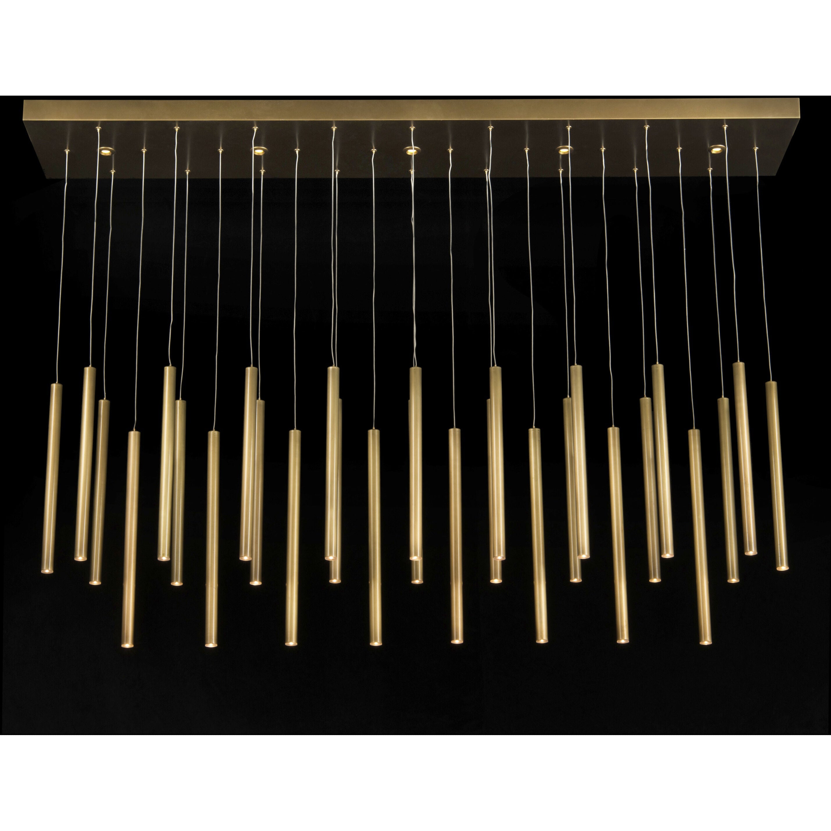 Hans 35-Light LED Brass Ceiling Chandelier