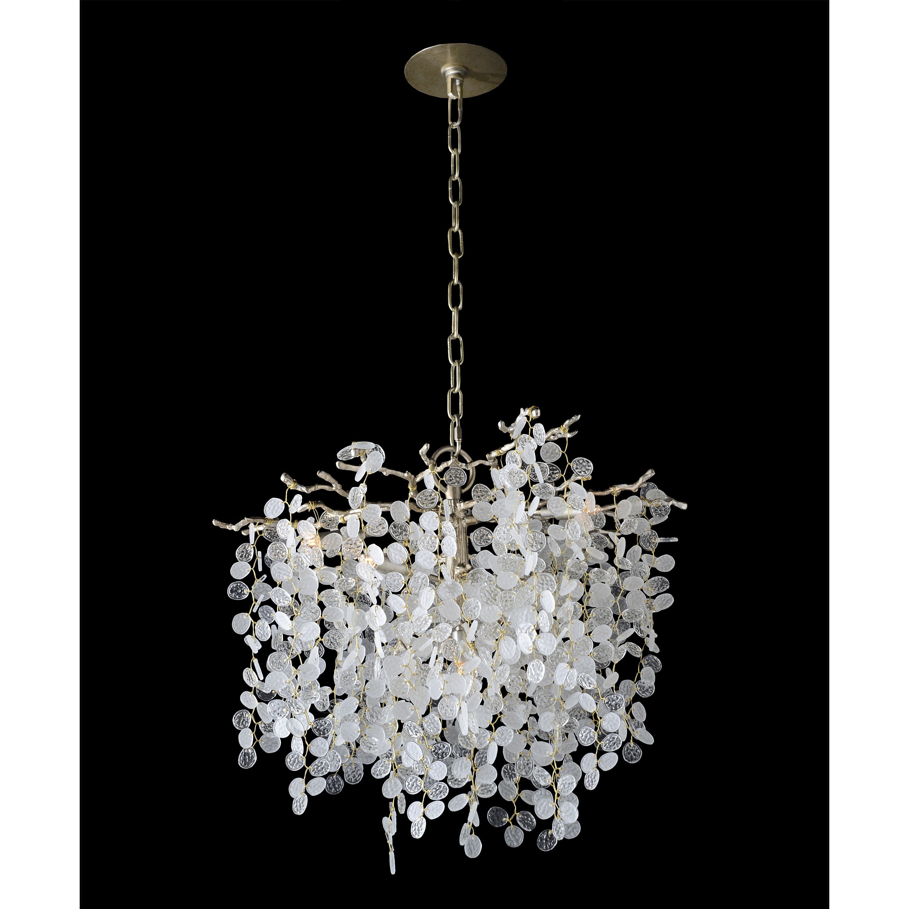 Shiro Nodas Five-Light Champagne Ceiling Chandelier