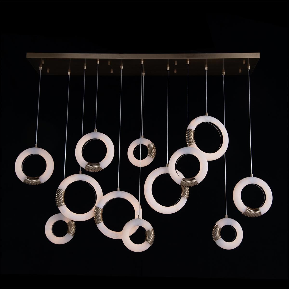 Bangera Twelve-Light 60-Inch Linear Pendant Chandelier Ceiling Fi x ture