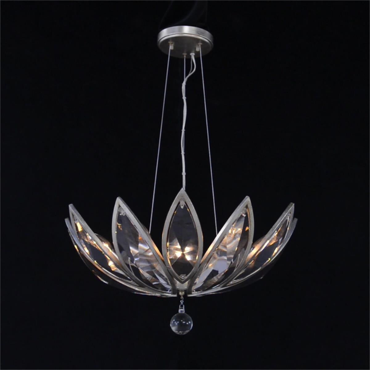 Petaline 6-Light 24.5-Inch Hanging Pendant Lamp