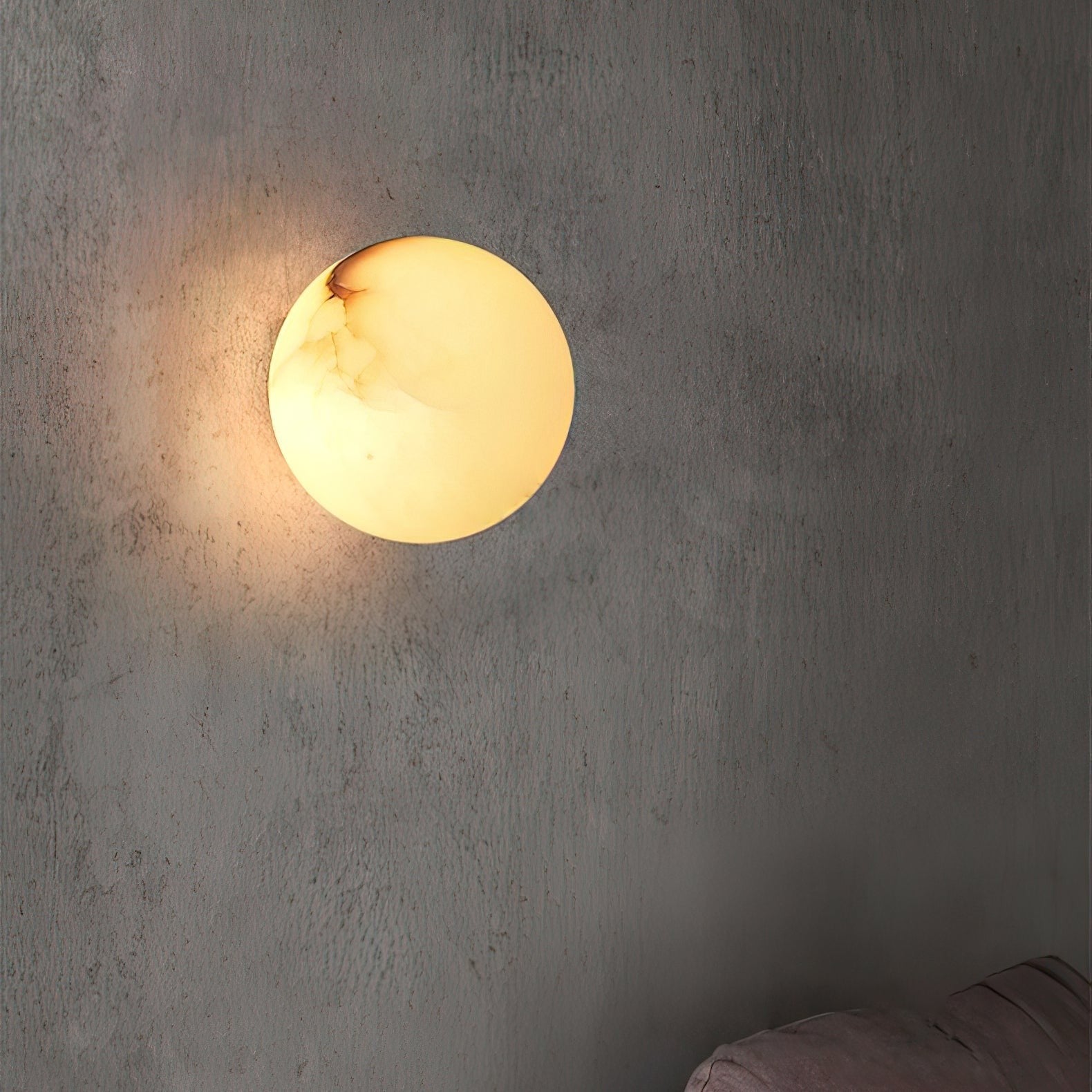 Alabaster Glow Mini Orb Wall Light