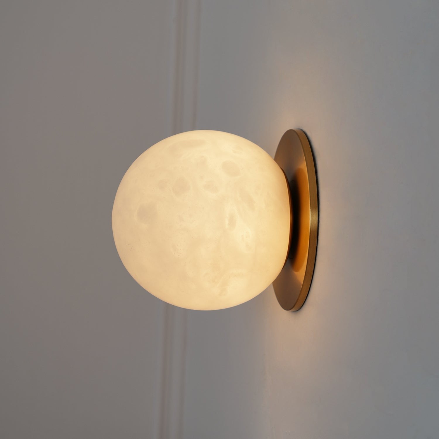 Alabaster Glow Mini Orb Wall Light