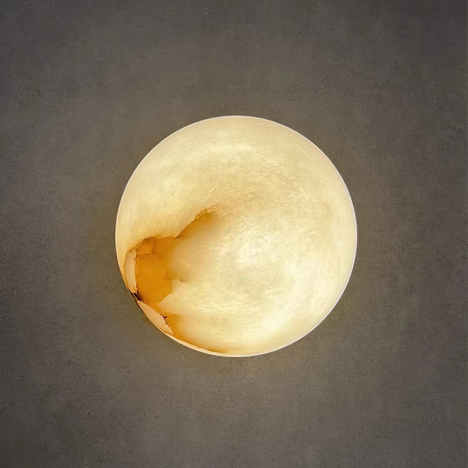 Alabaster Glow Mini Orb Wall Light