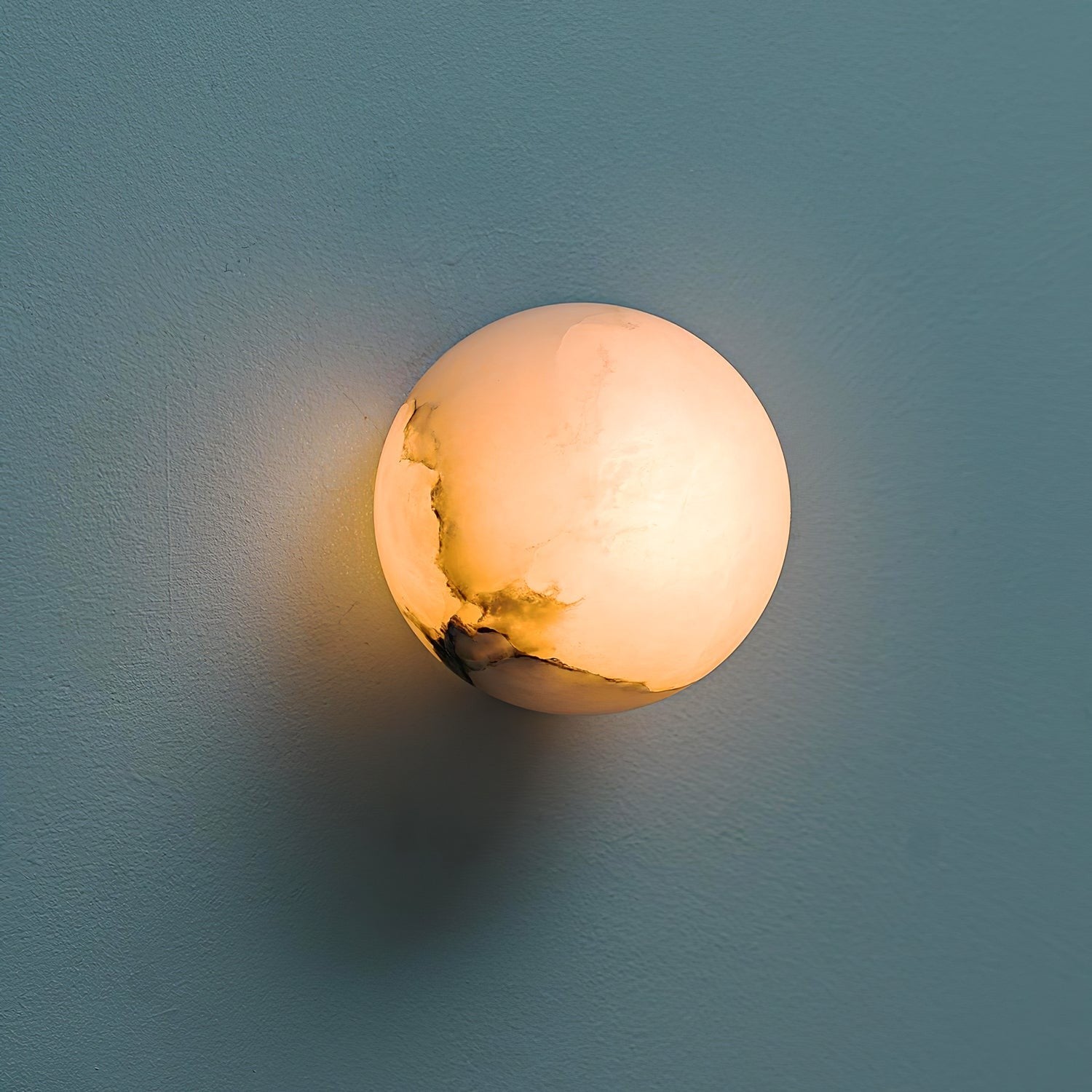 Alabaster Glow Mini Orb Wall Light