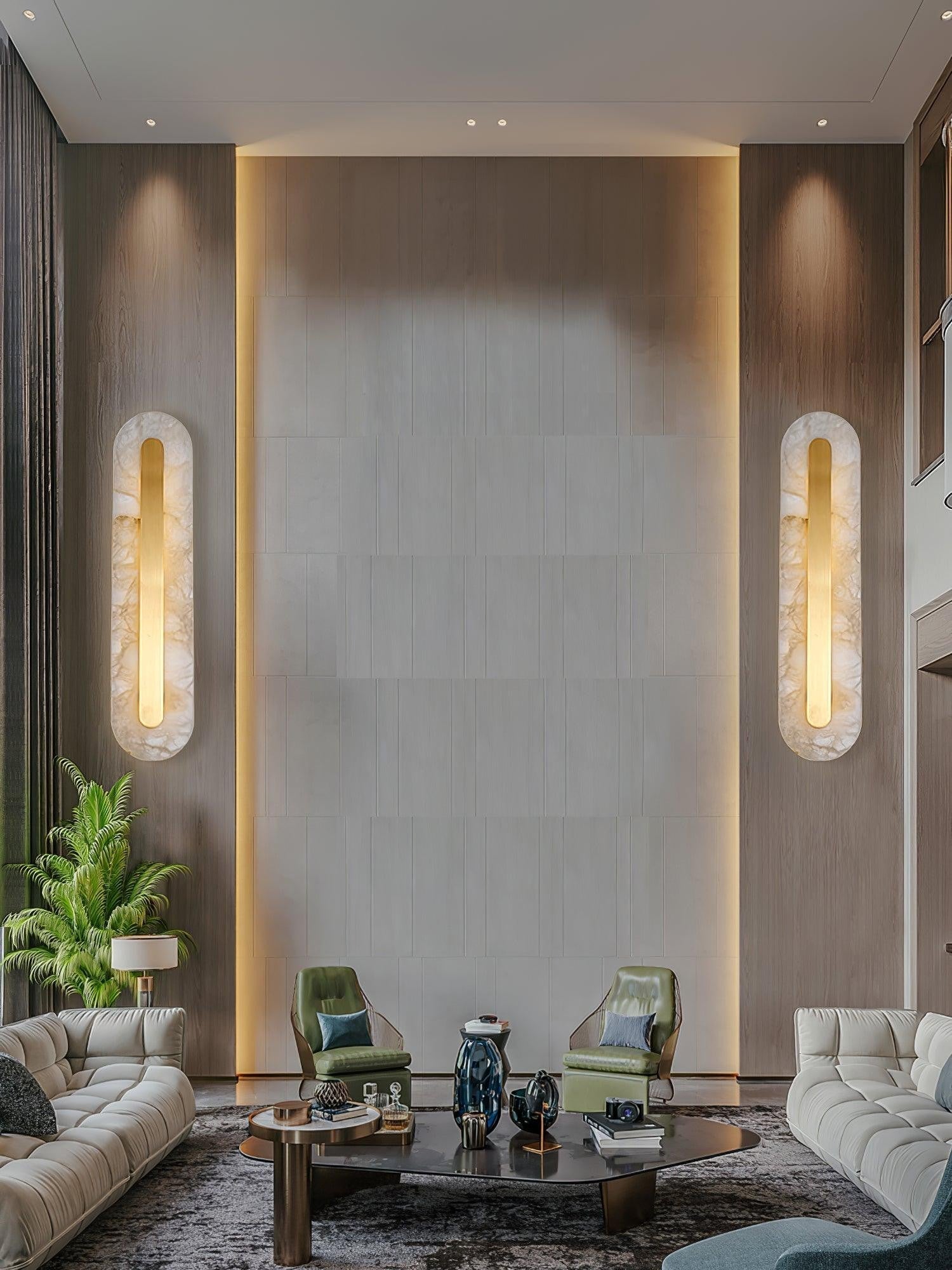 Alabaster Halo Wall Light